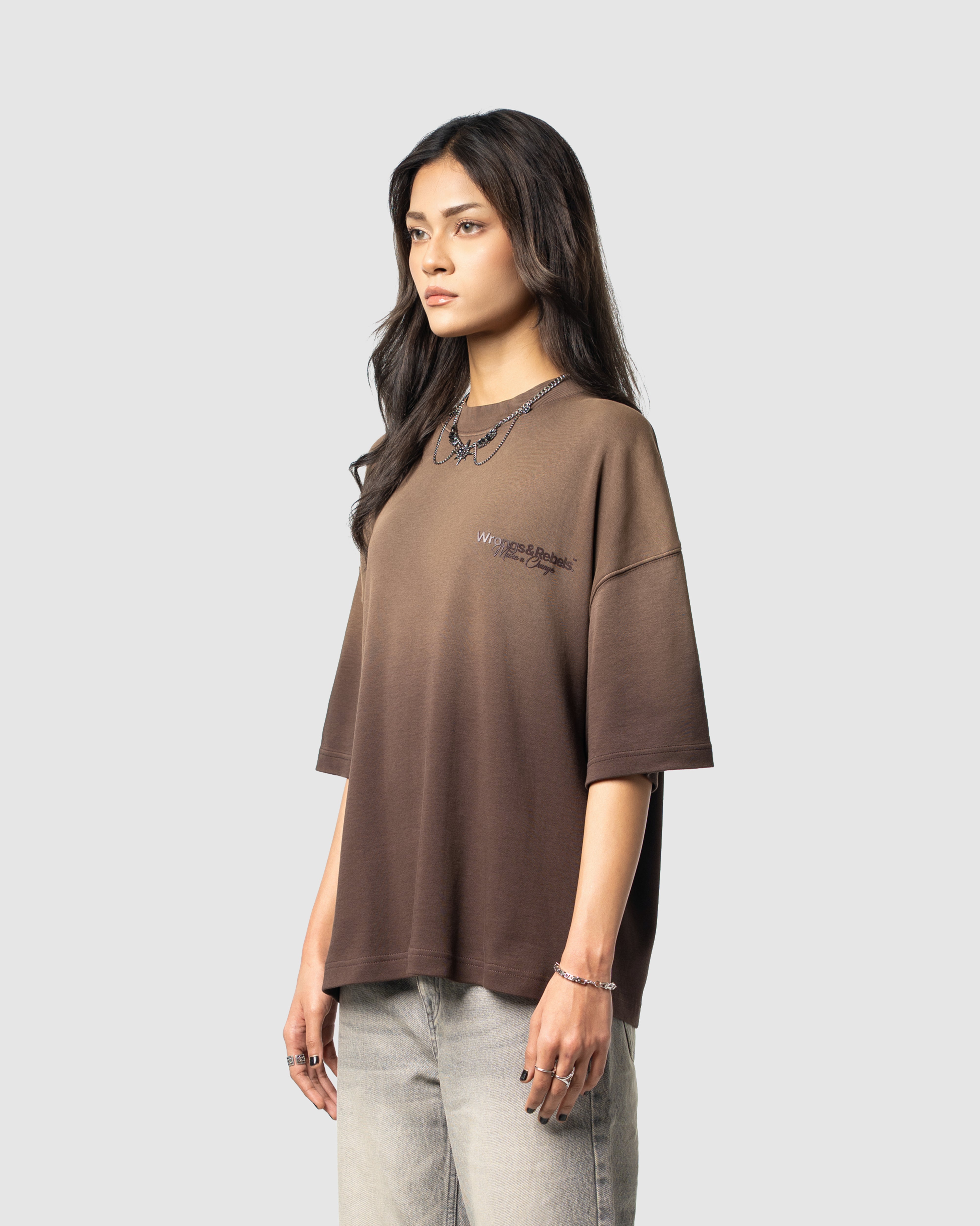 W&R Light Wash Chocolate Plum T-shirt