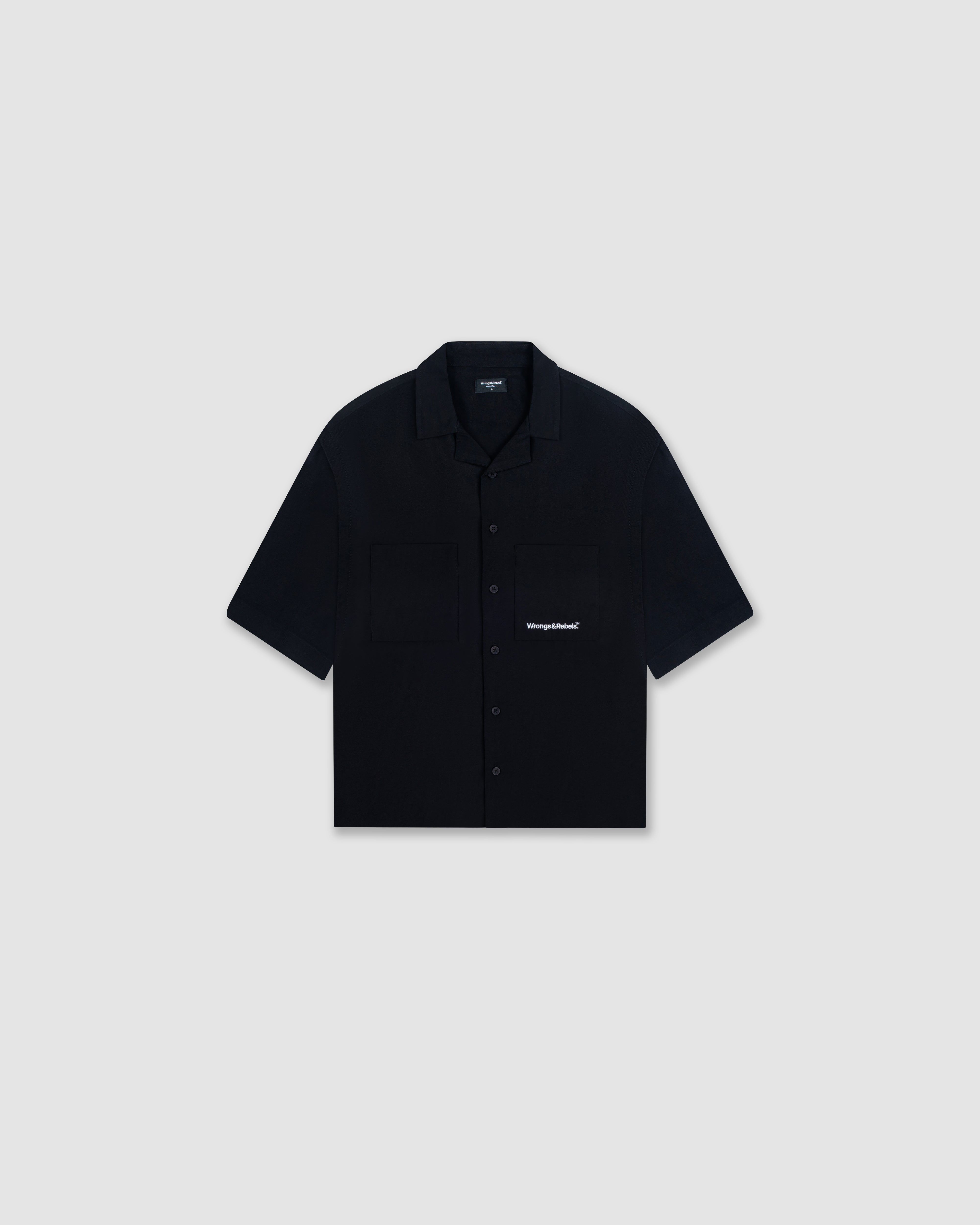 W&R Black Cuban Shirt