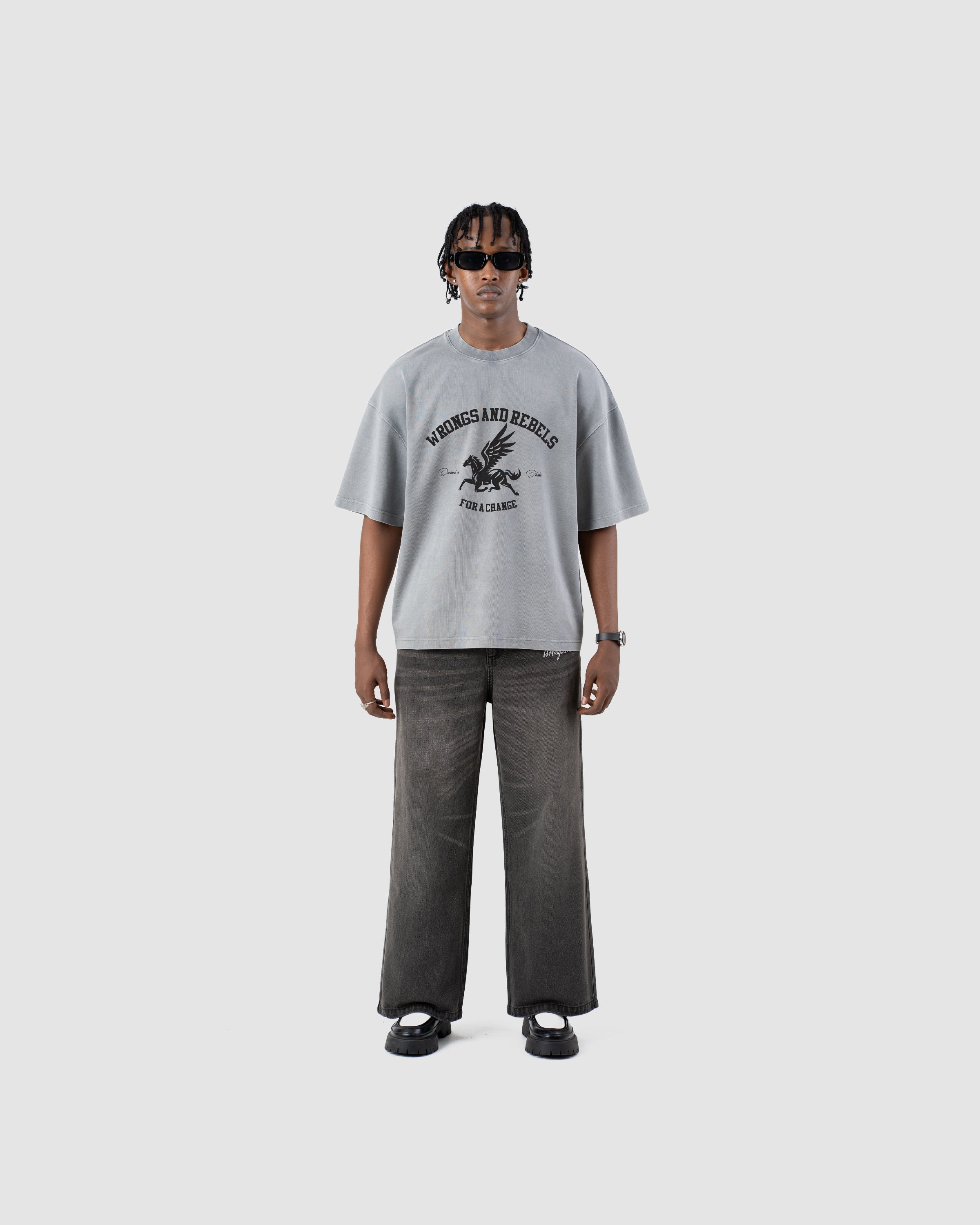 W&R Charcoal Baggy Pants