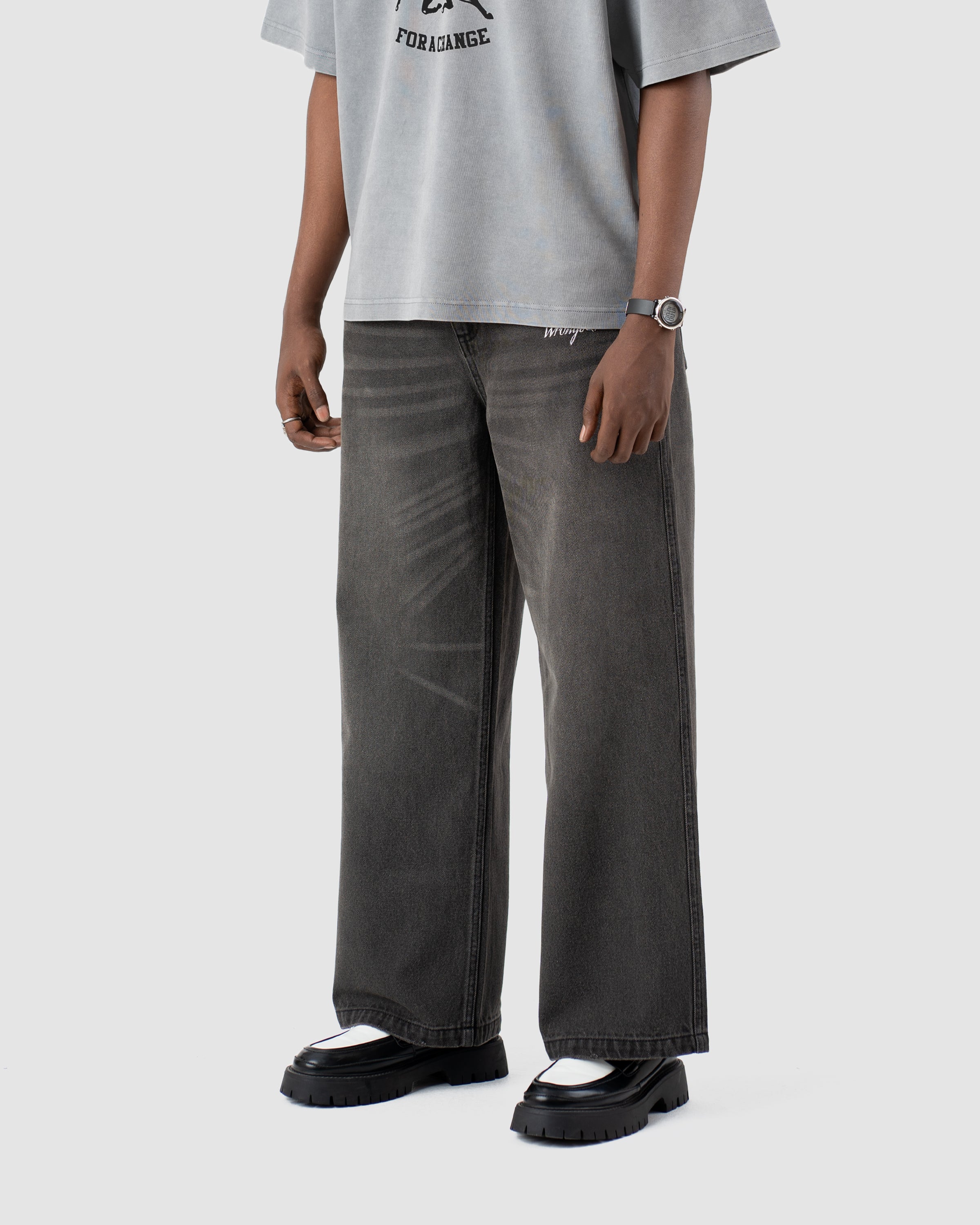 W&R Charcoal Baggy Pants
