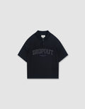 W&R Black Boxy Polo