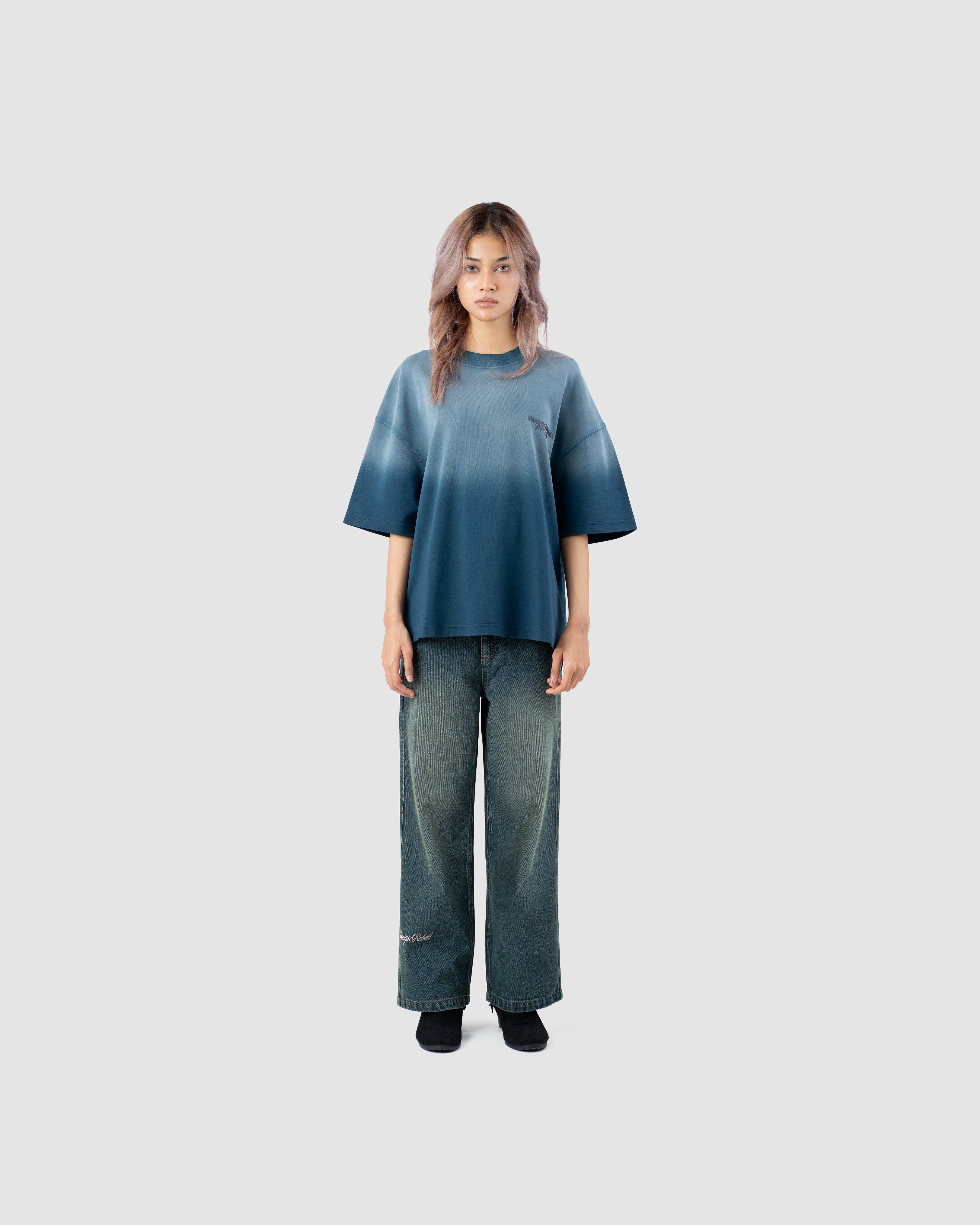 W&R Vintage Ocean Blue boxy T-shirt