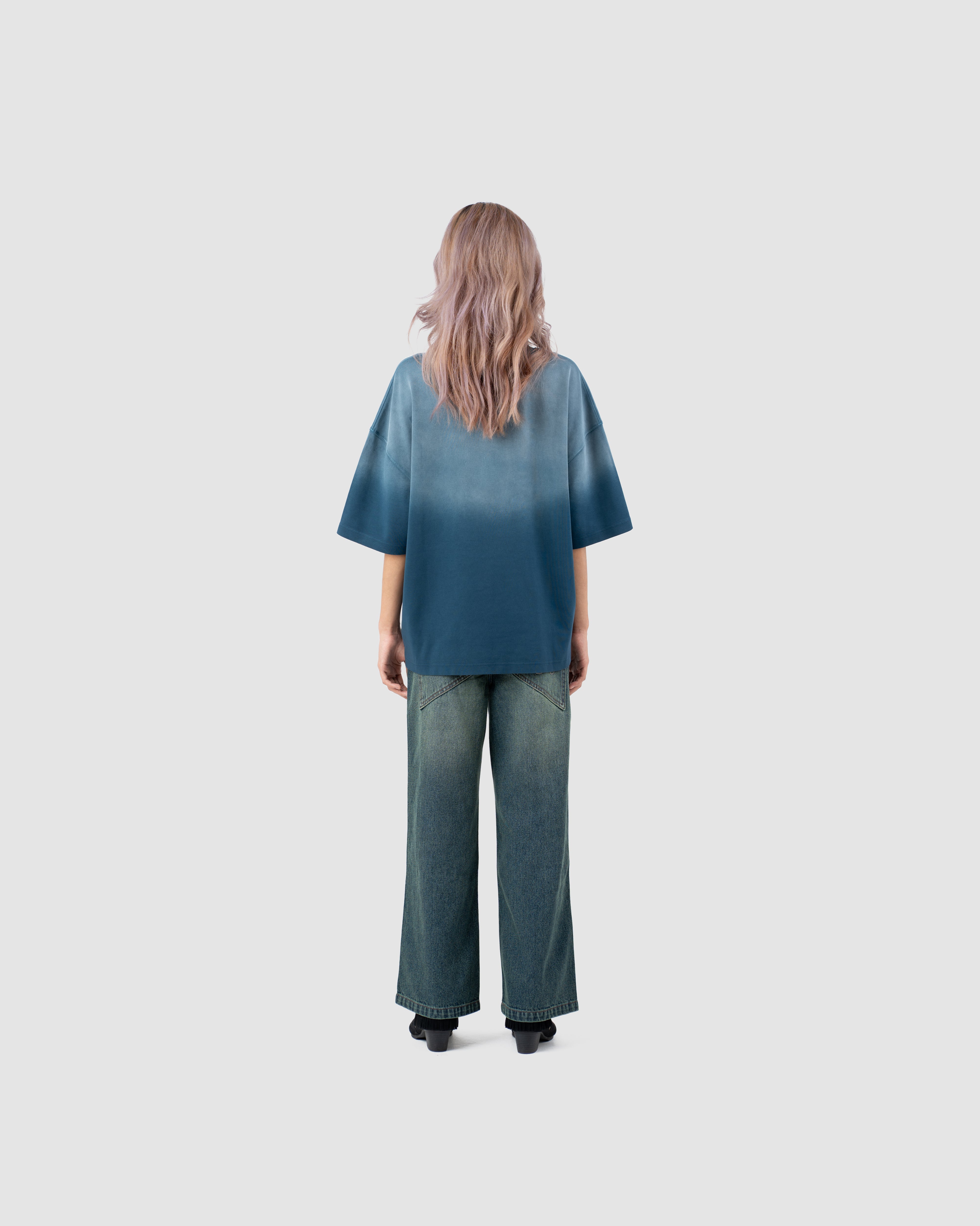 W&R Vintage Ocean Blue boxy T-shirt