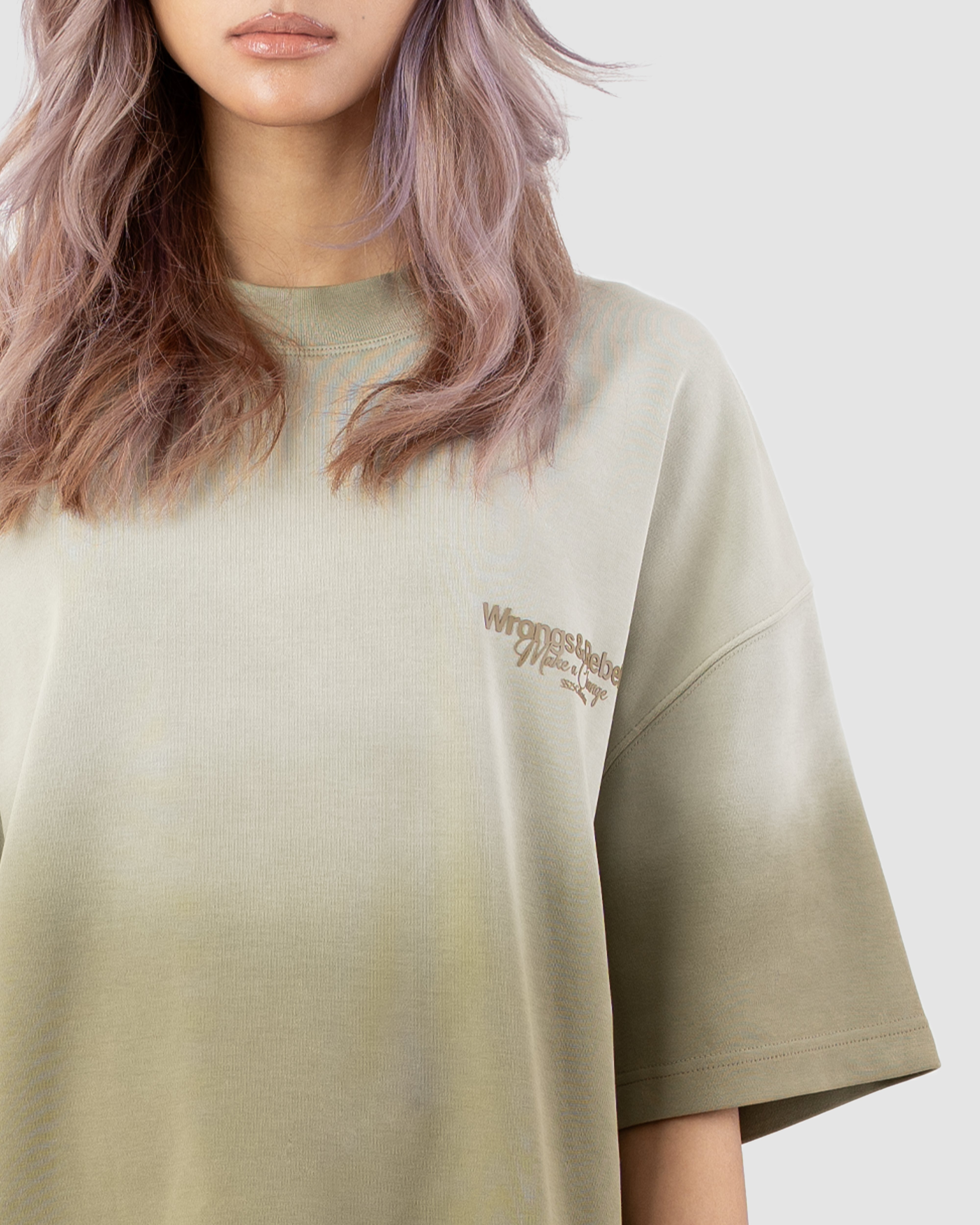 W&R Vintage Olive boxy T-shirt