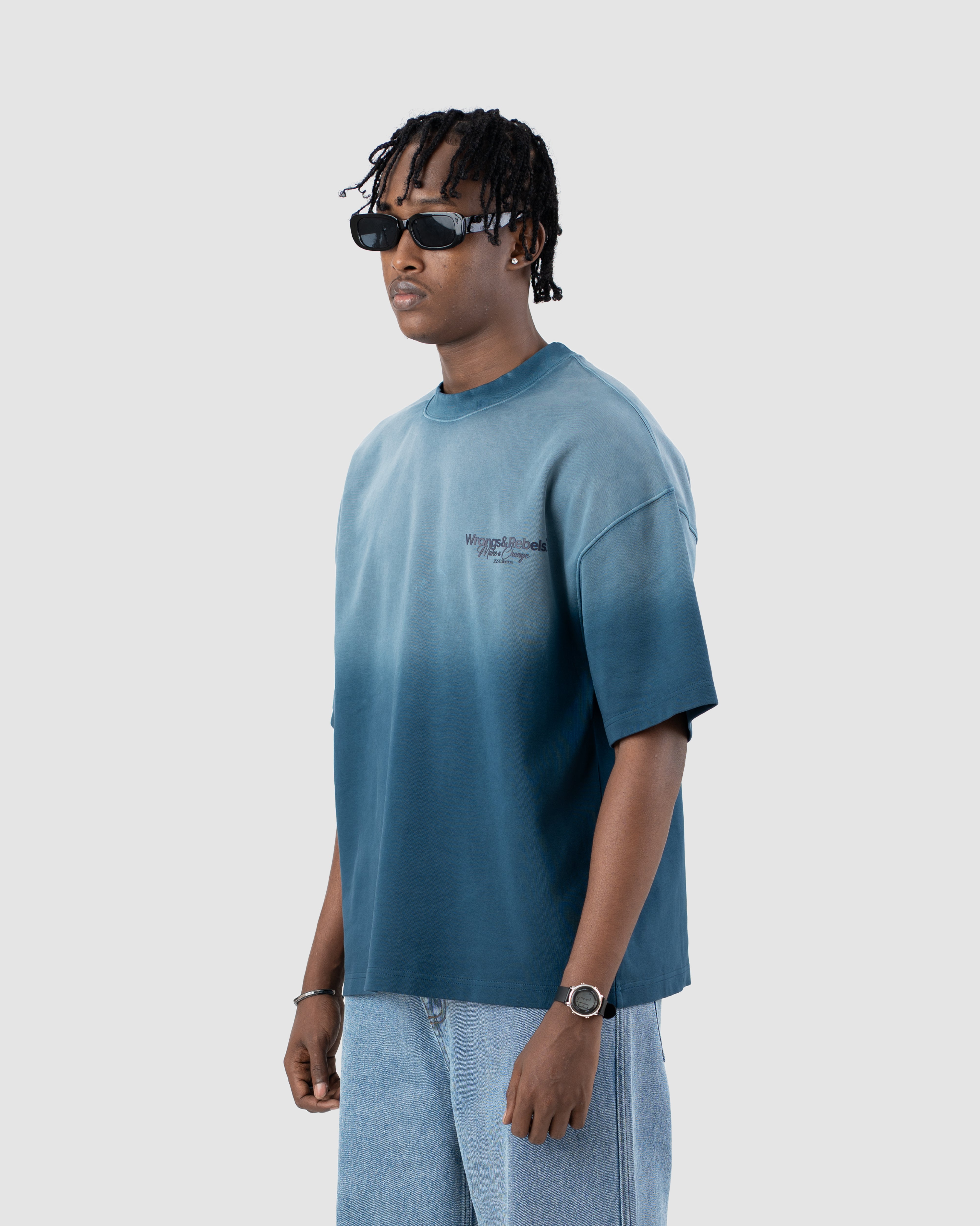 W&R Vintage Ocean Blue boxy T-shirt