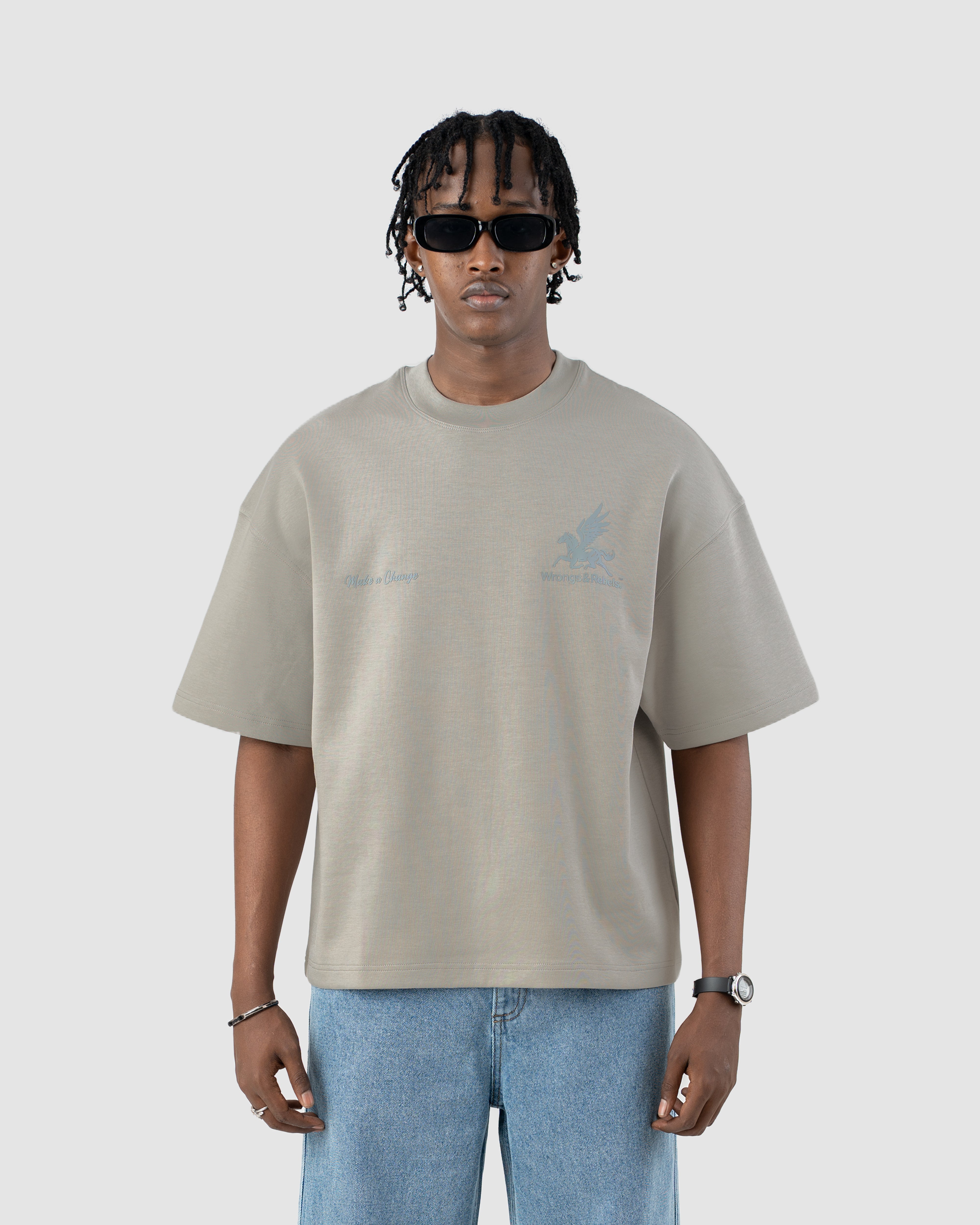 W&R Dark Ash Boxy T-Shirt