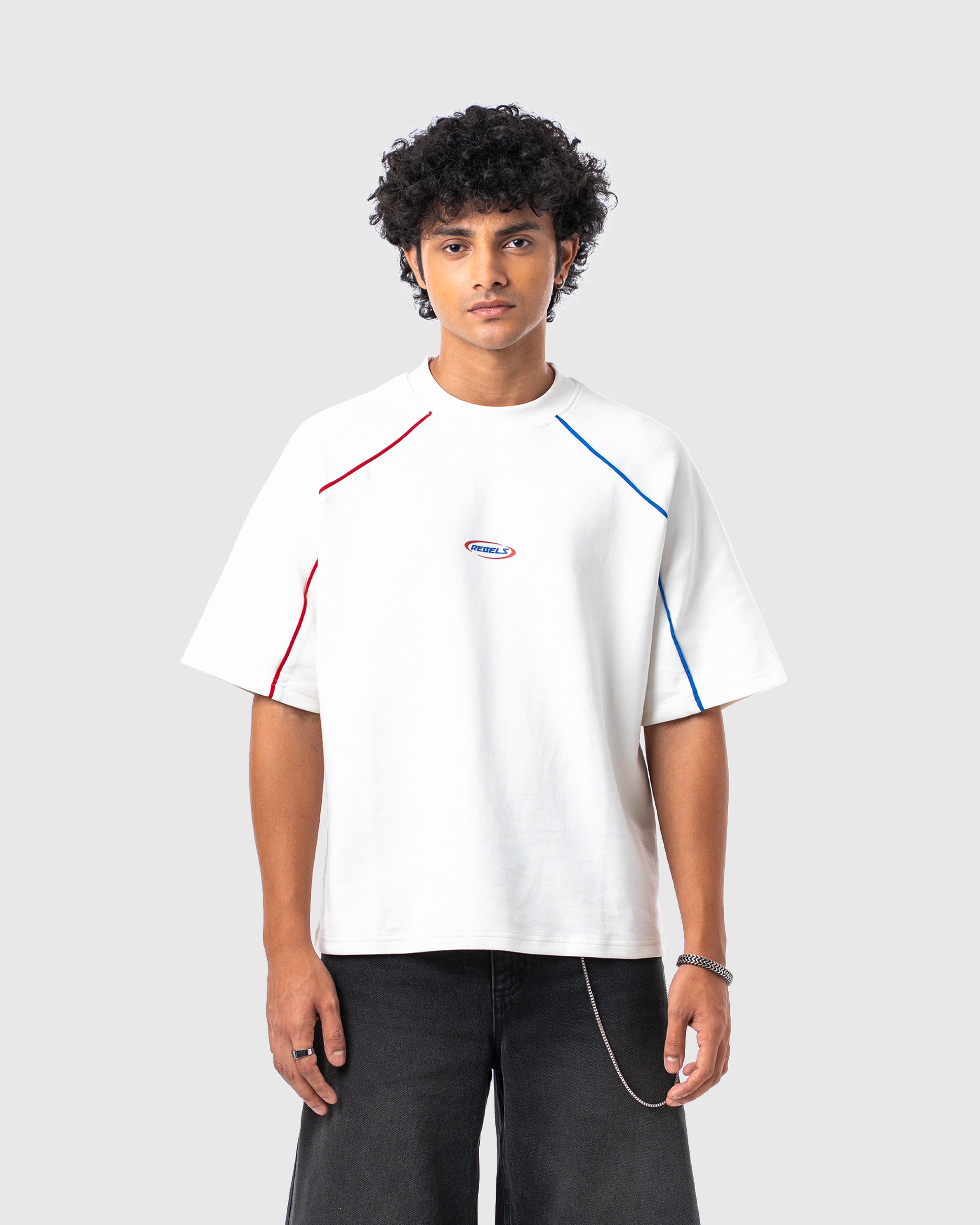 W&R White Old School Boxy T-Shirt