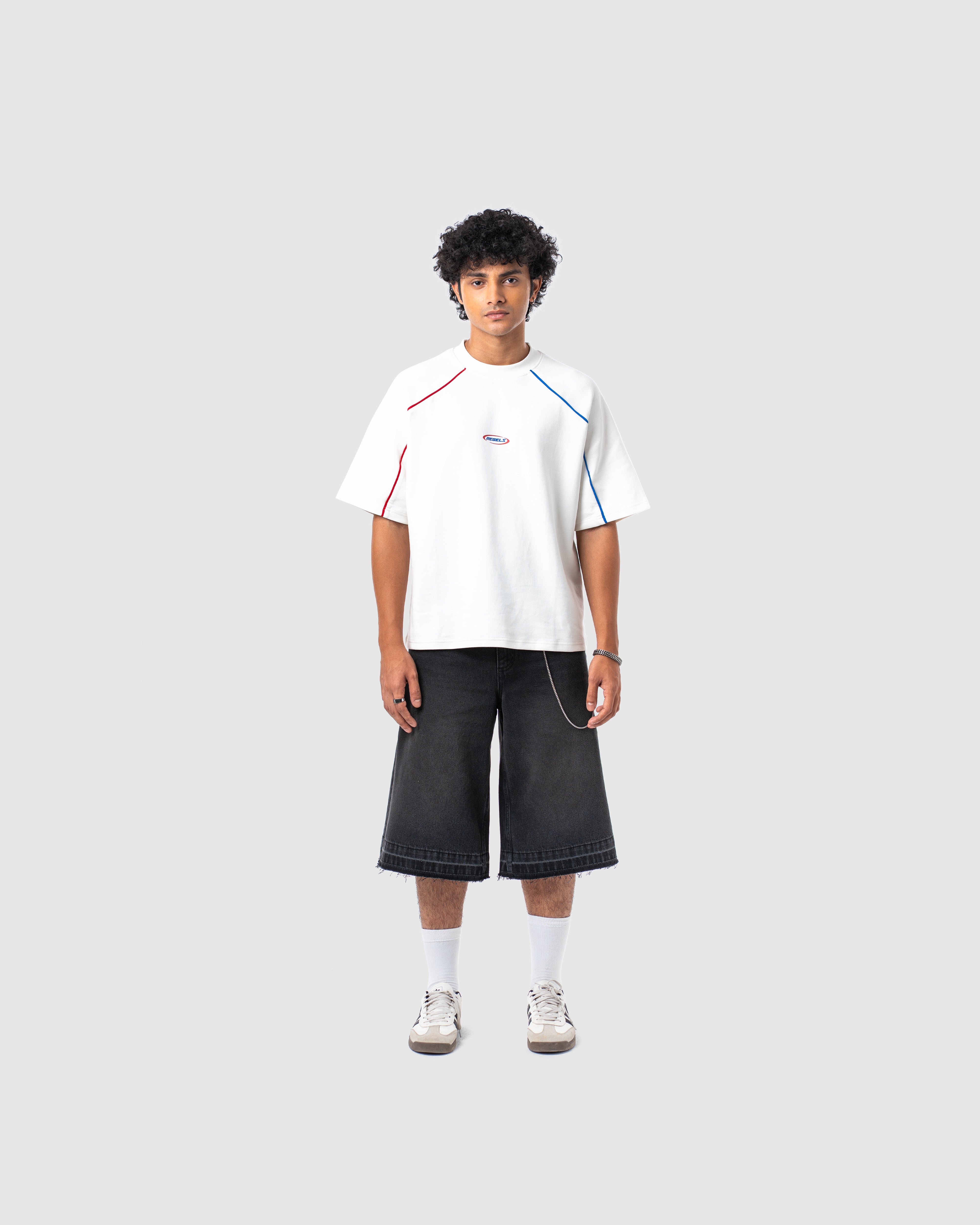 W&R White Old School Boxy T-Shirt