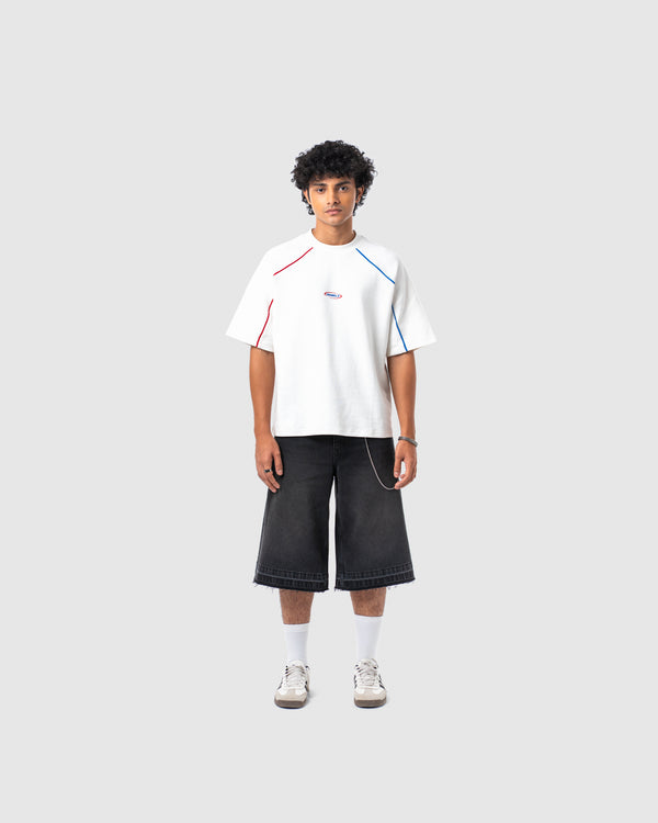 W&R White Old School Boxy T-Shirt