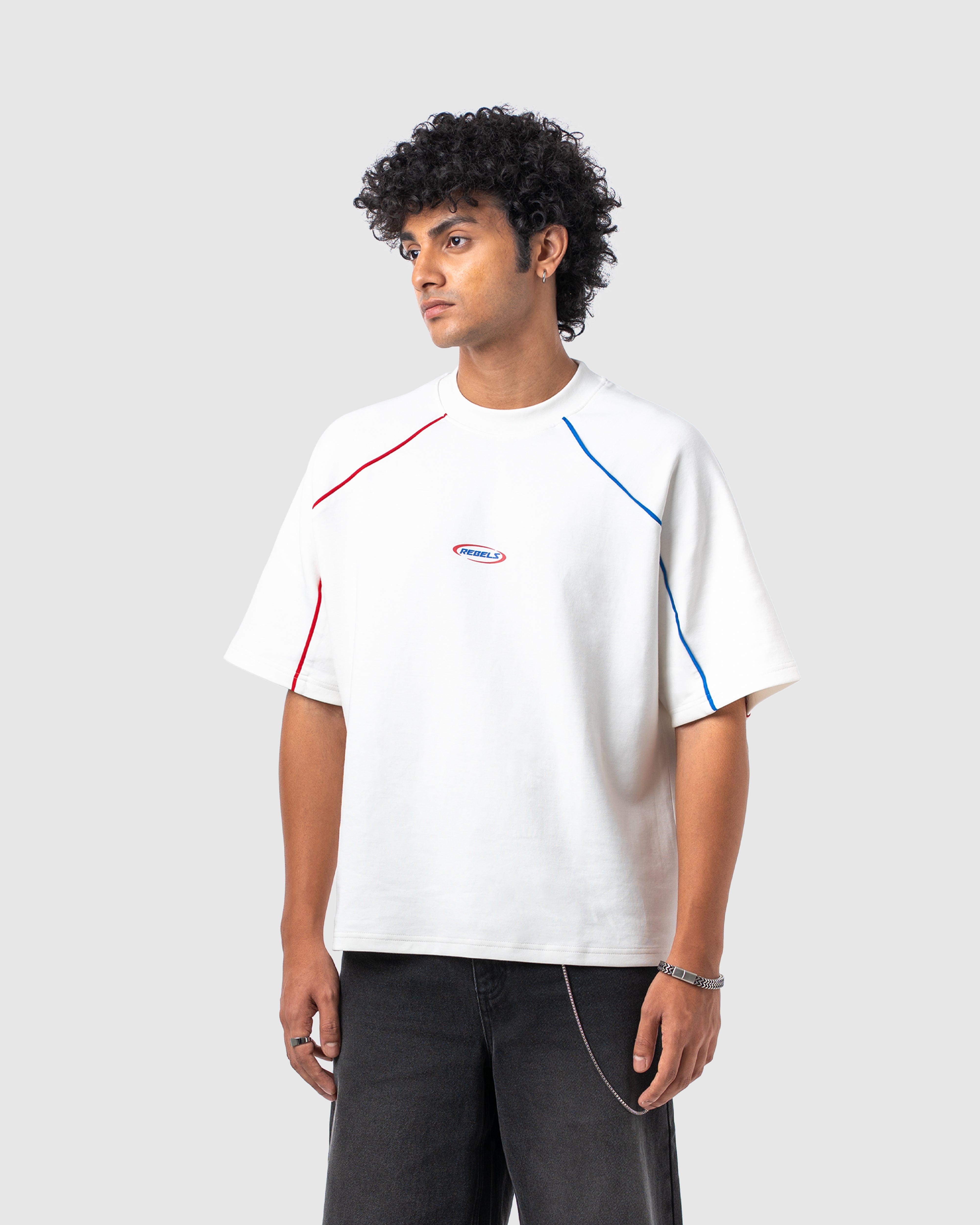 W&R White Old School Boxy T-Shirt
