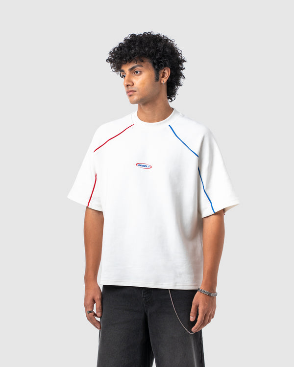 W&R White Old School Boxy T-Shirt