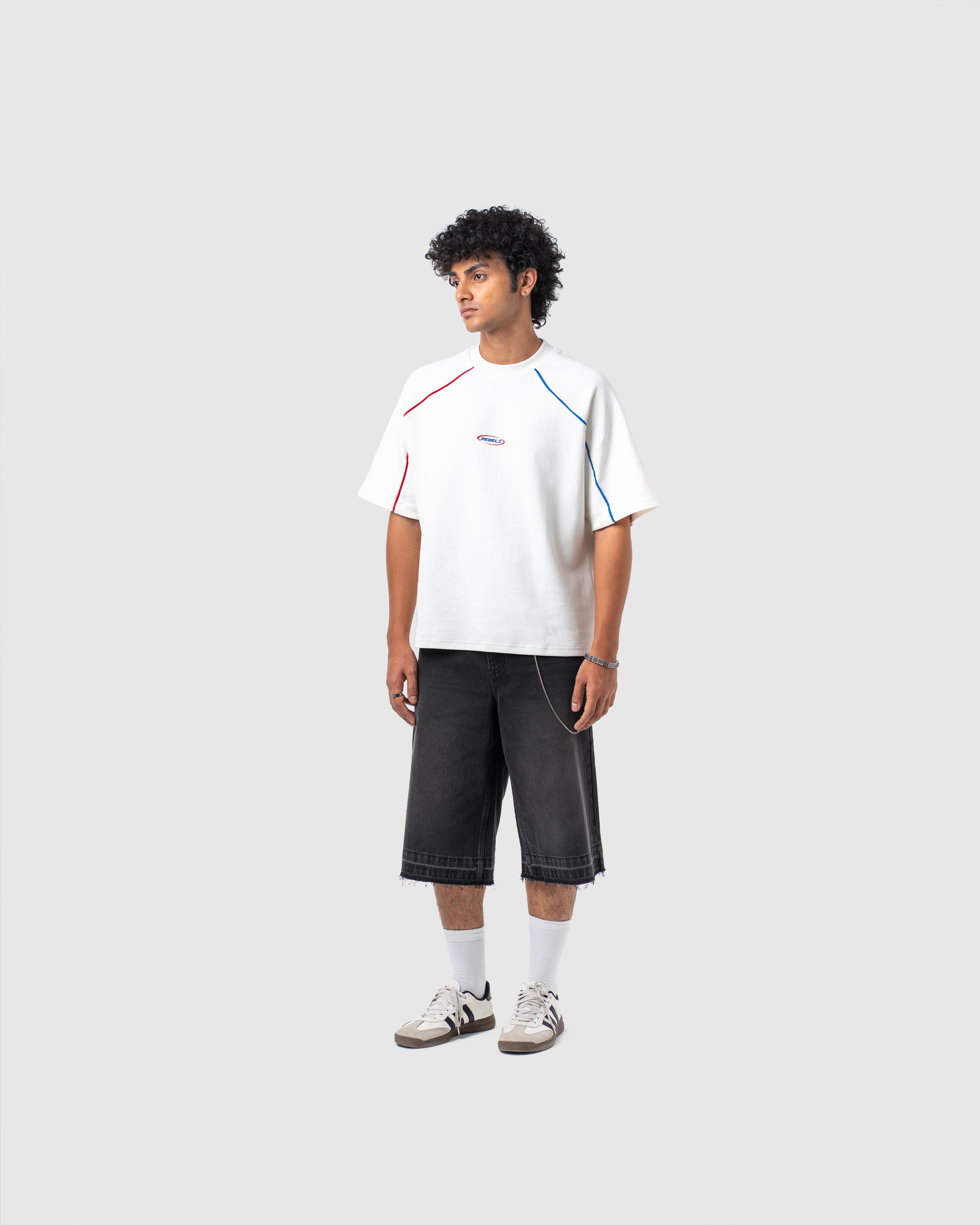 W&R White Old School Boxy T-Shirt
