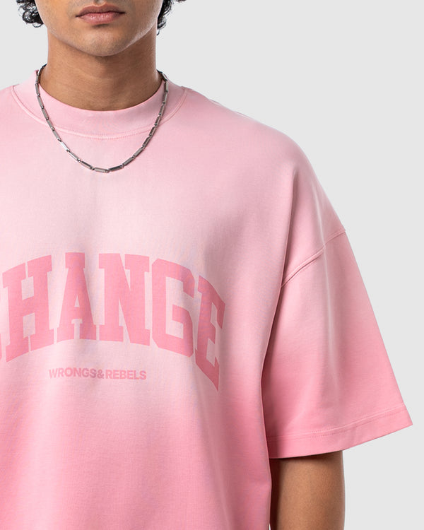 W&R October Pink Boxy T-Shirt