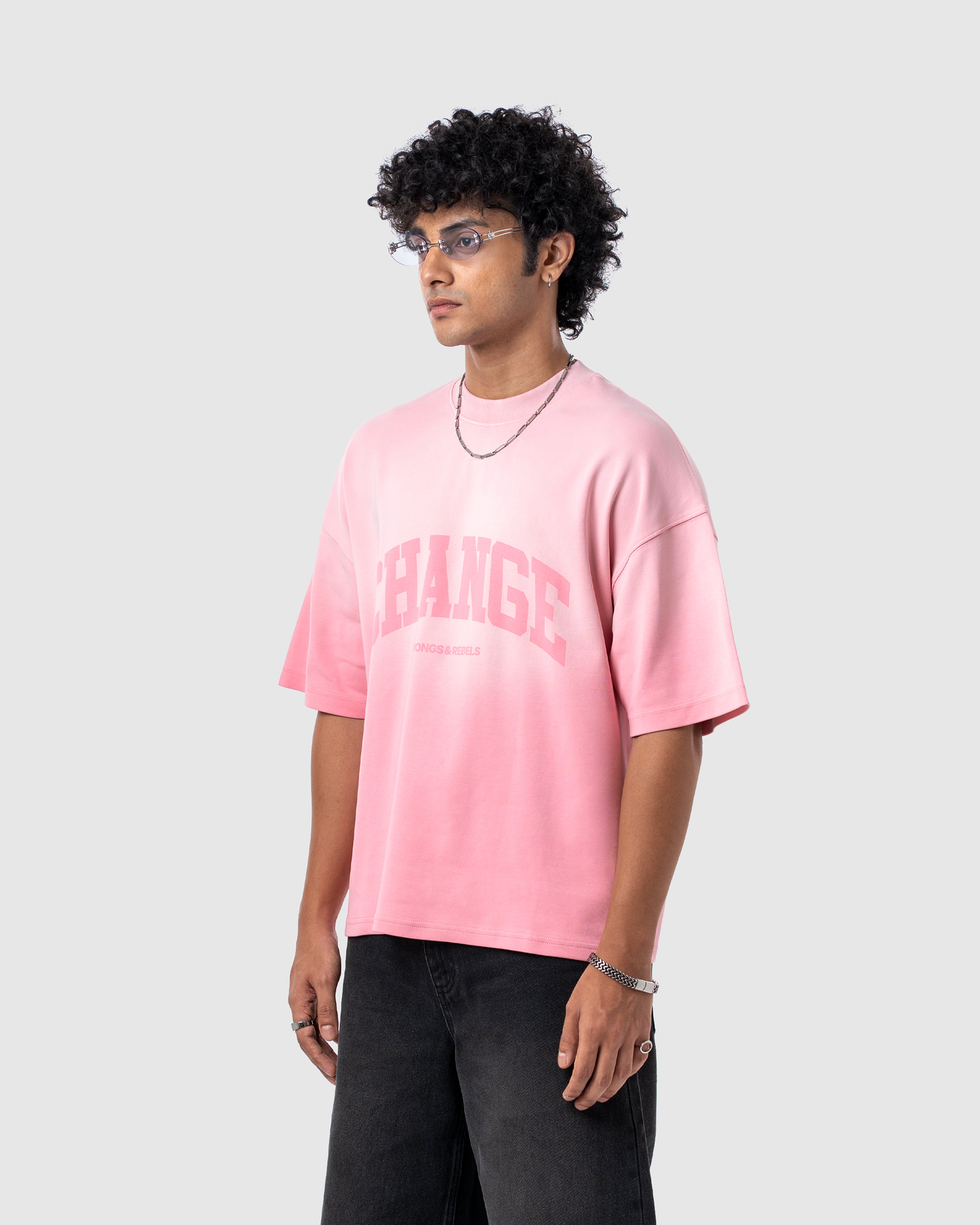 W&R October Pink Boxy T-Shirt