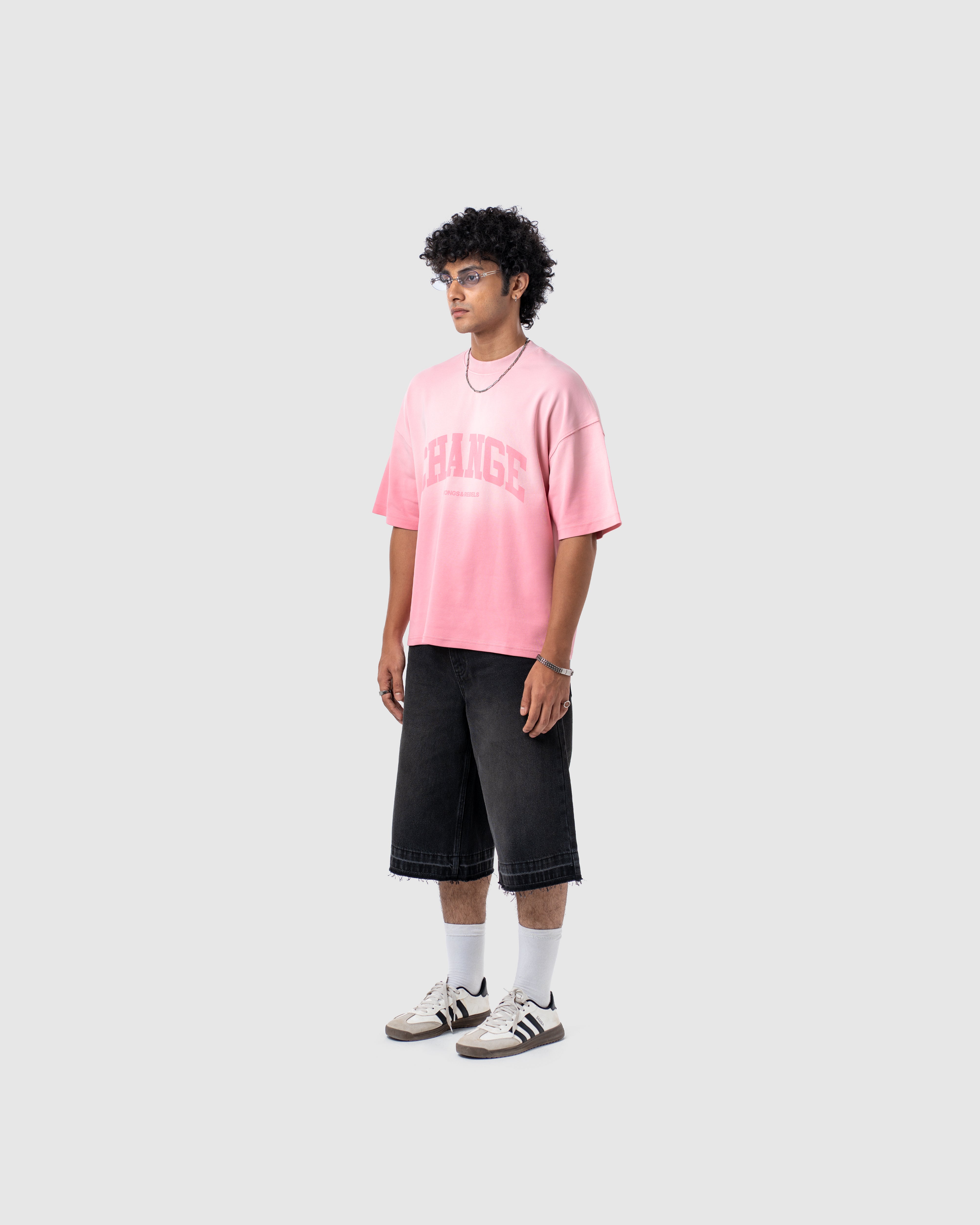 W&R October Pink Boxy T-Shirt