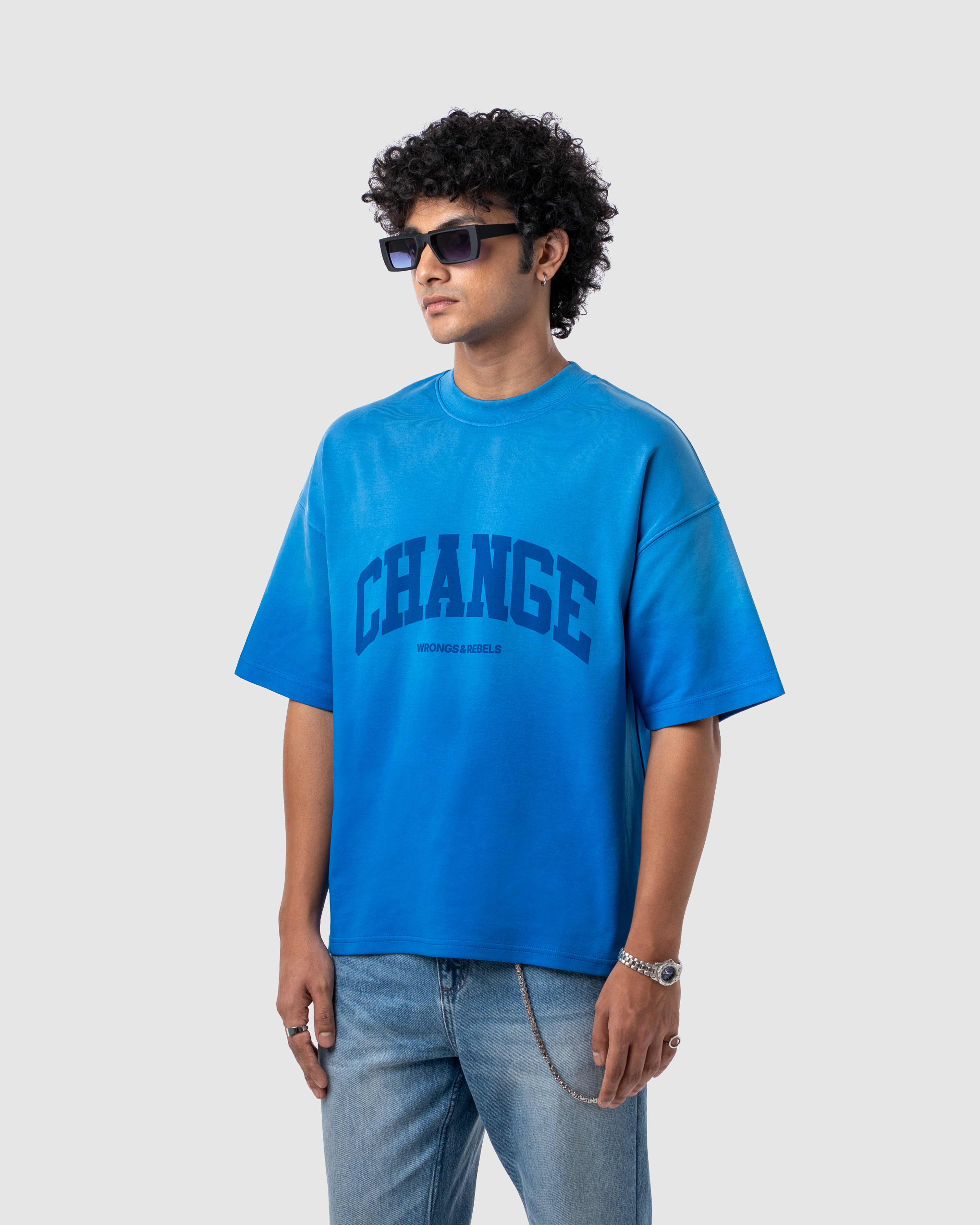 W&R Absolute Blue Boxy T-Shirt