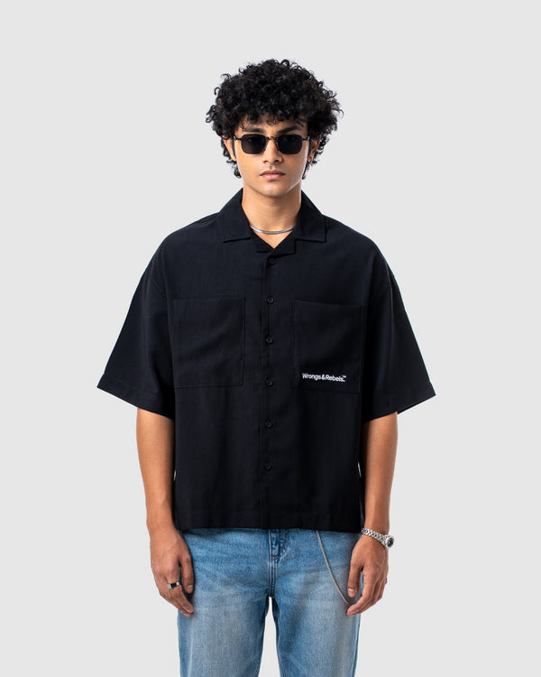 W&R Black Cuban Shirt
