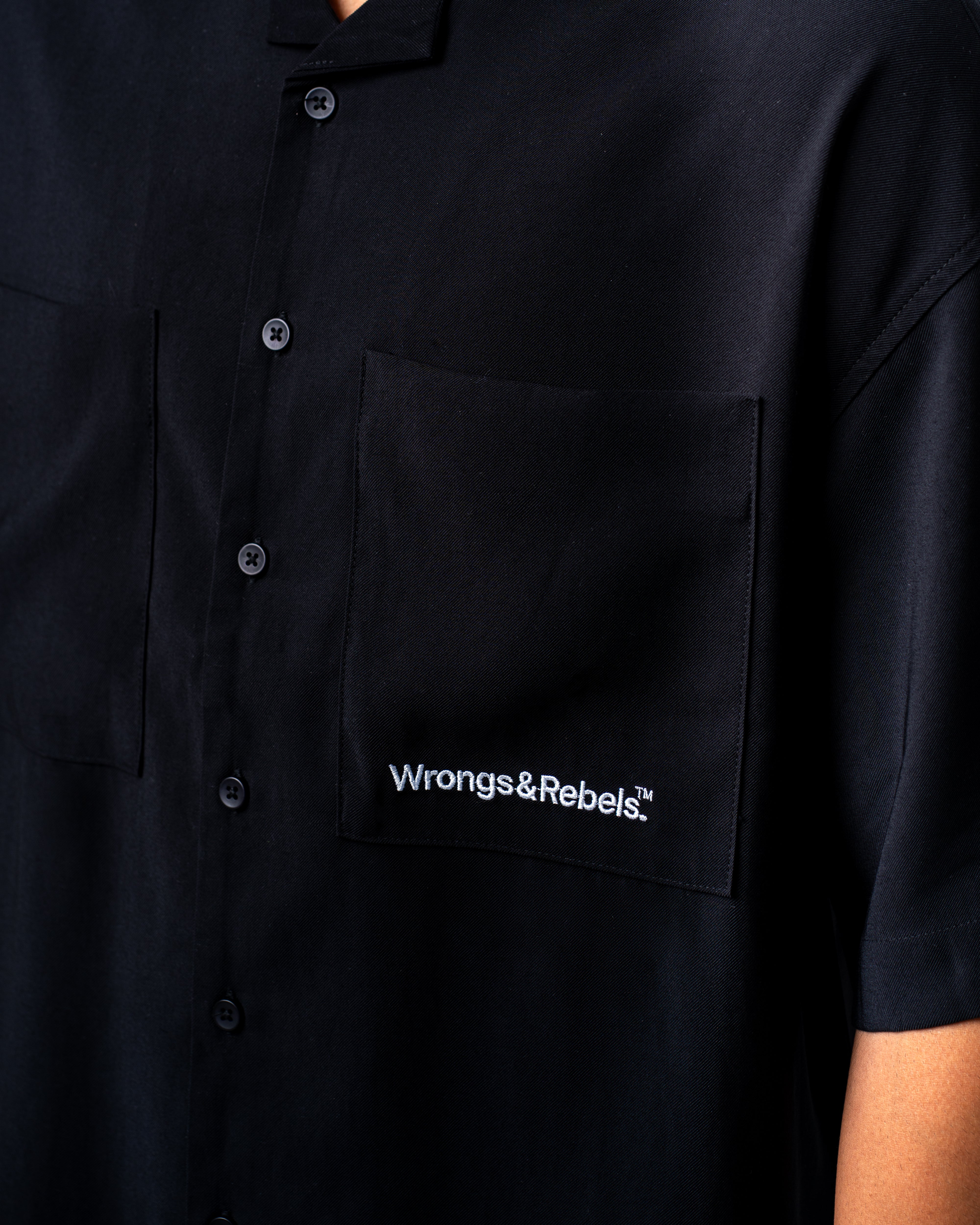 W&R Black Cuban Shirt
