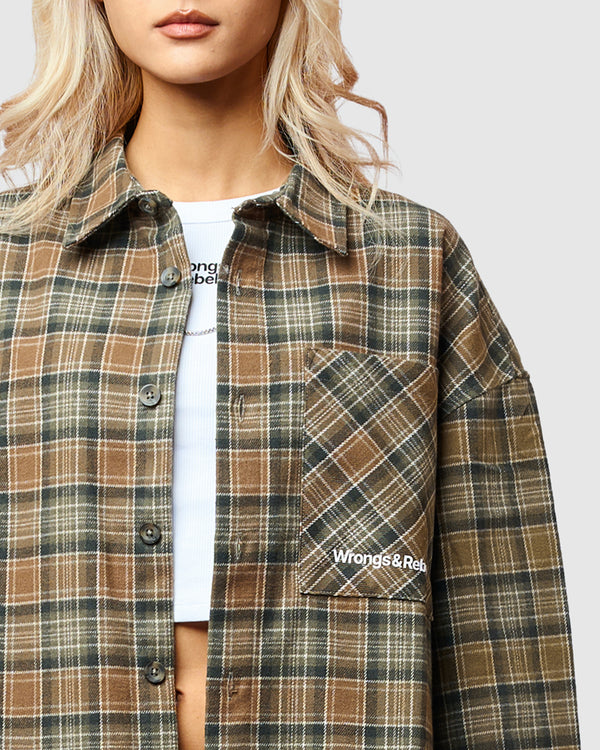 W&R Soil Boxy Check Shirt
