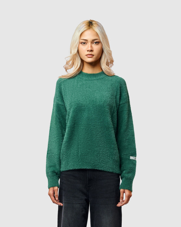 W&R Green Cat Feather Sweater