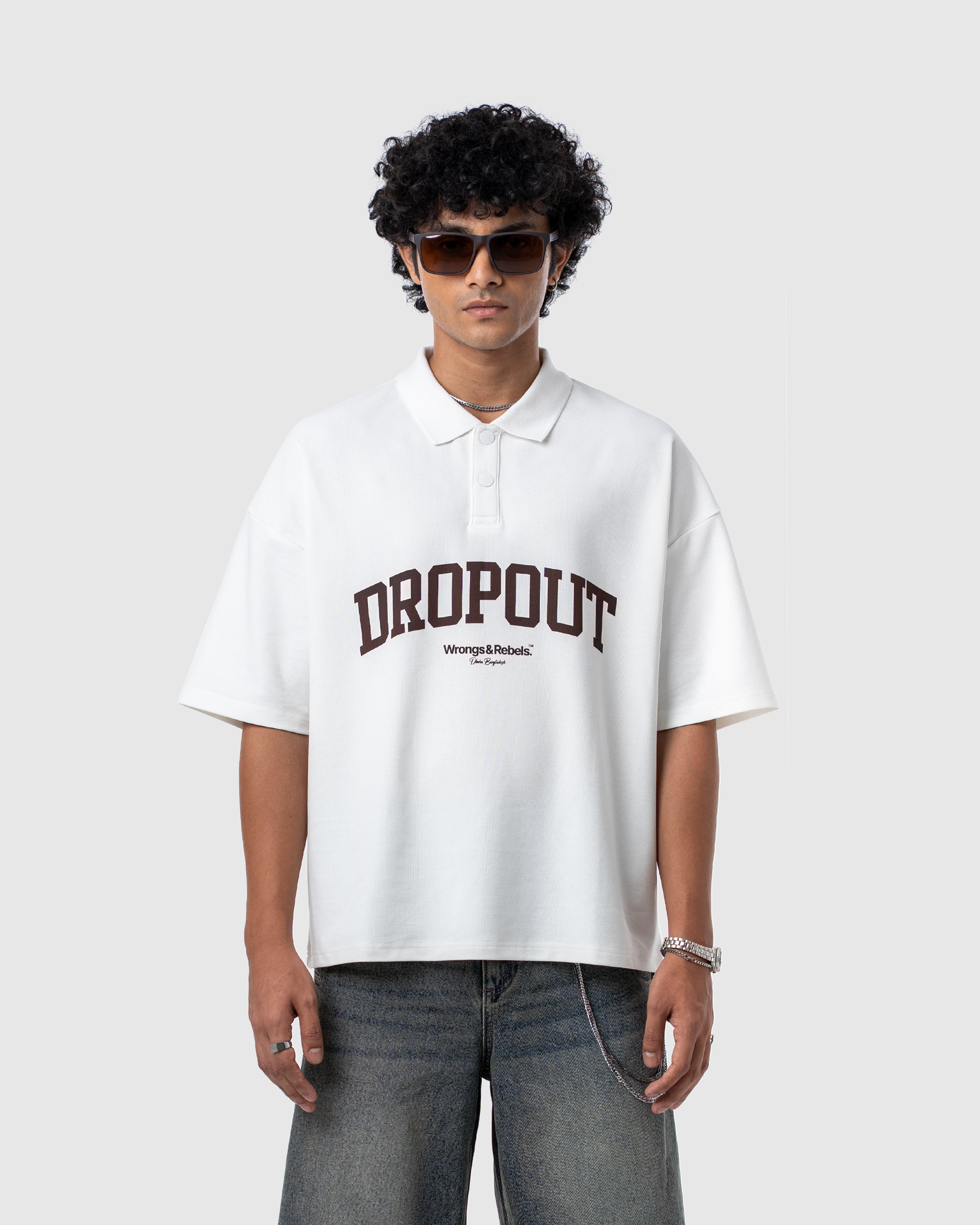 W&R Off-White Boxy Polo