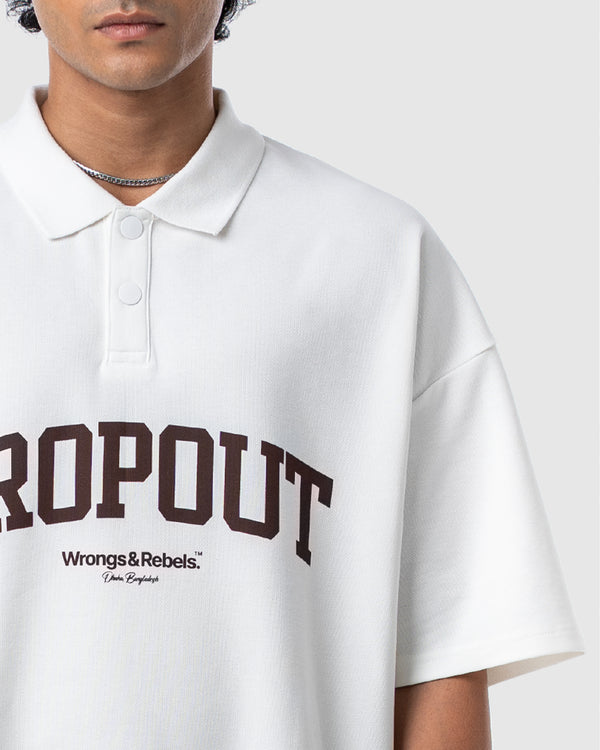 W&R Off-White Boxy Polo