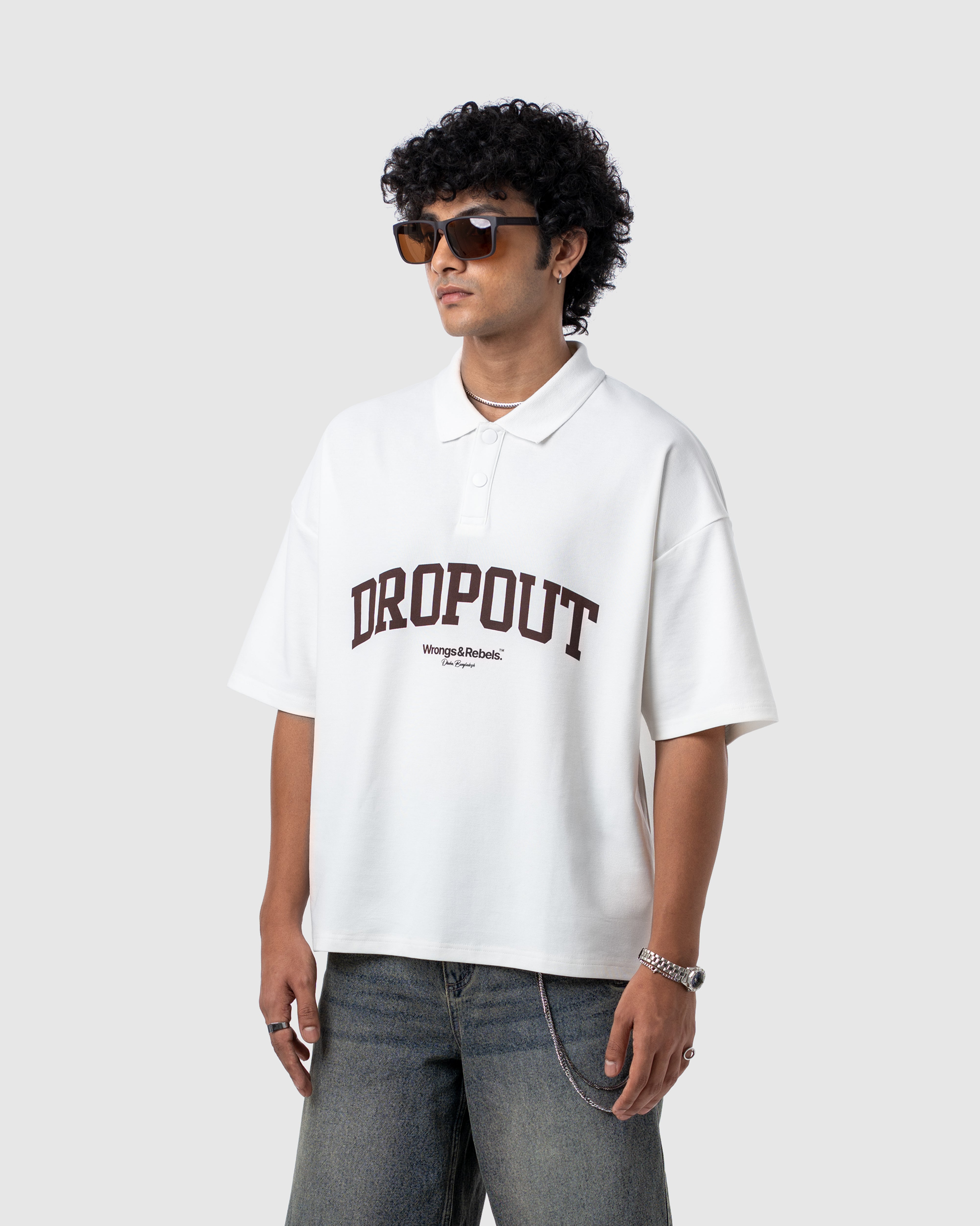 W&R Off-White Boxy Polo