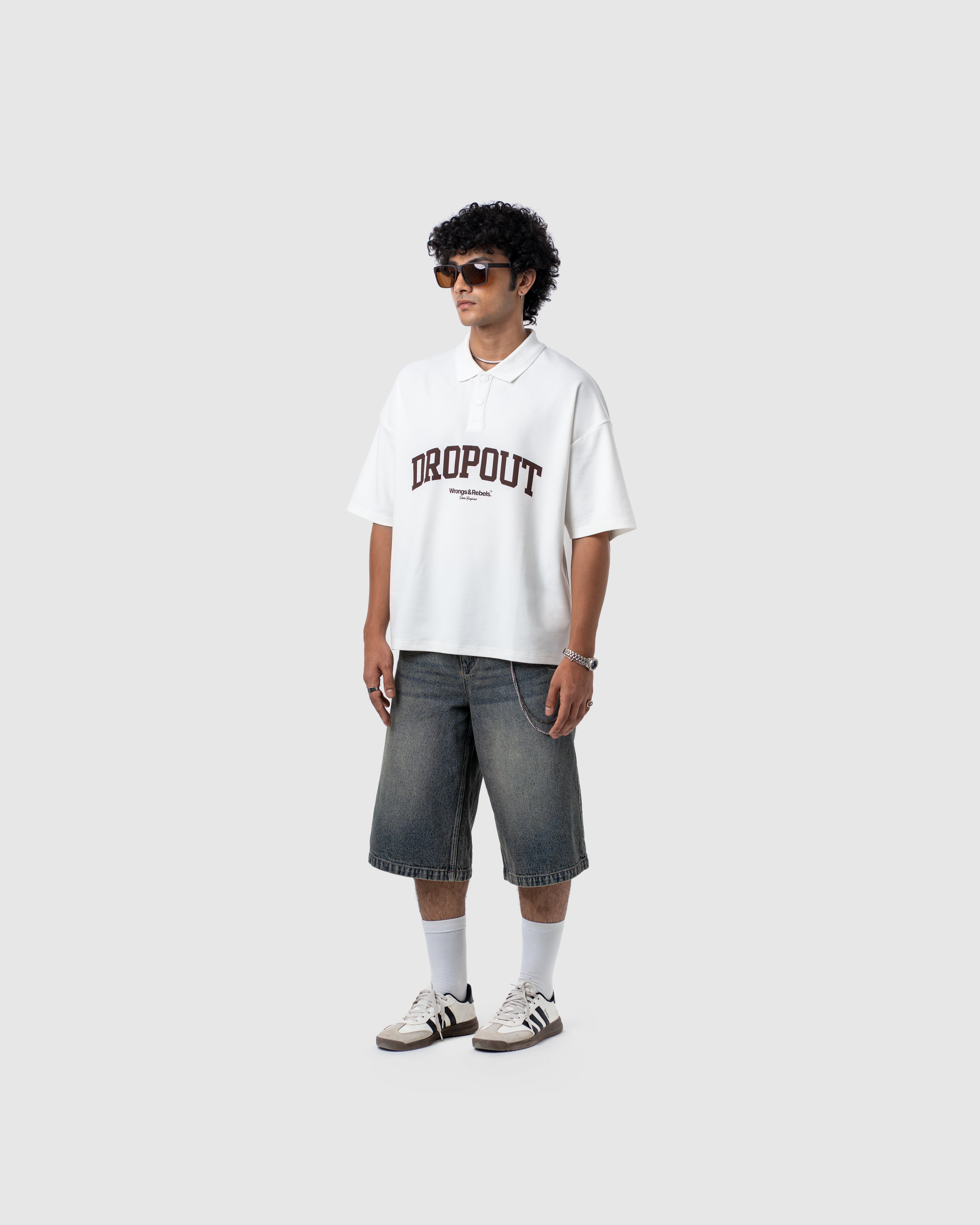 W&R Off-White Boxy Polo