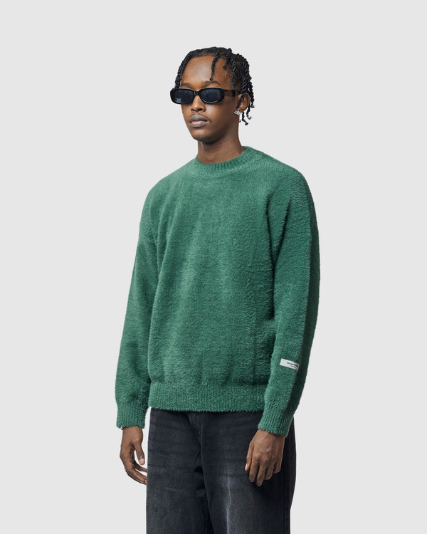 W&R Green Cat Feather Sweater