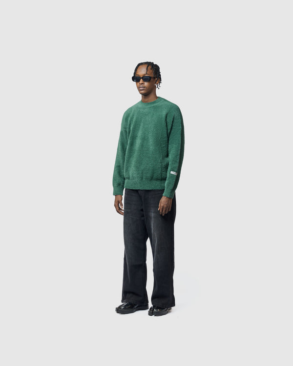 W&R Green Cat Feather Sweater