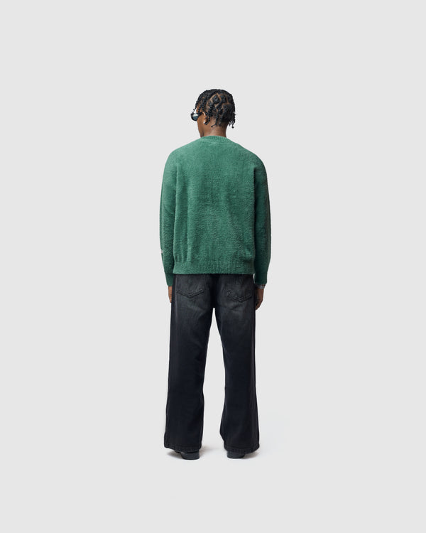 W&R Green Cat Feather Sweater
