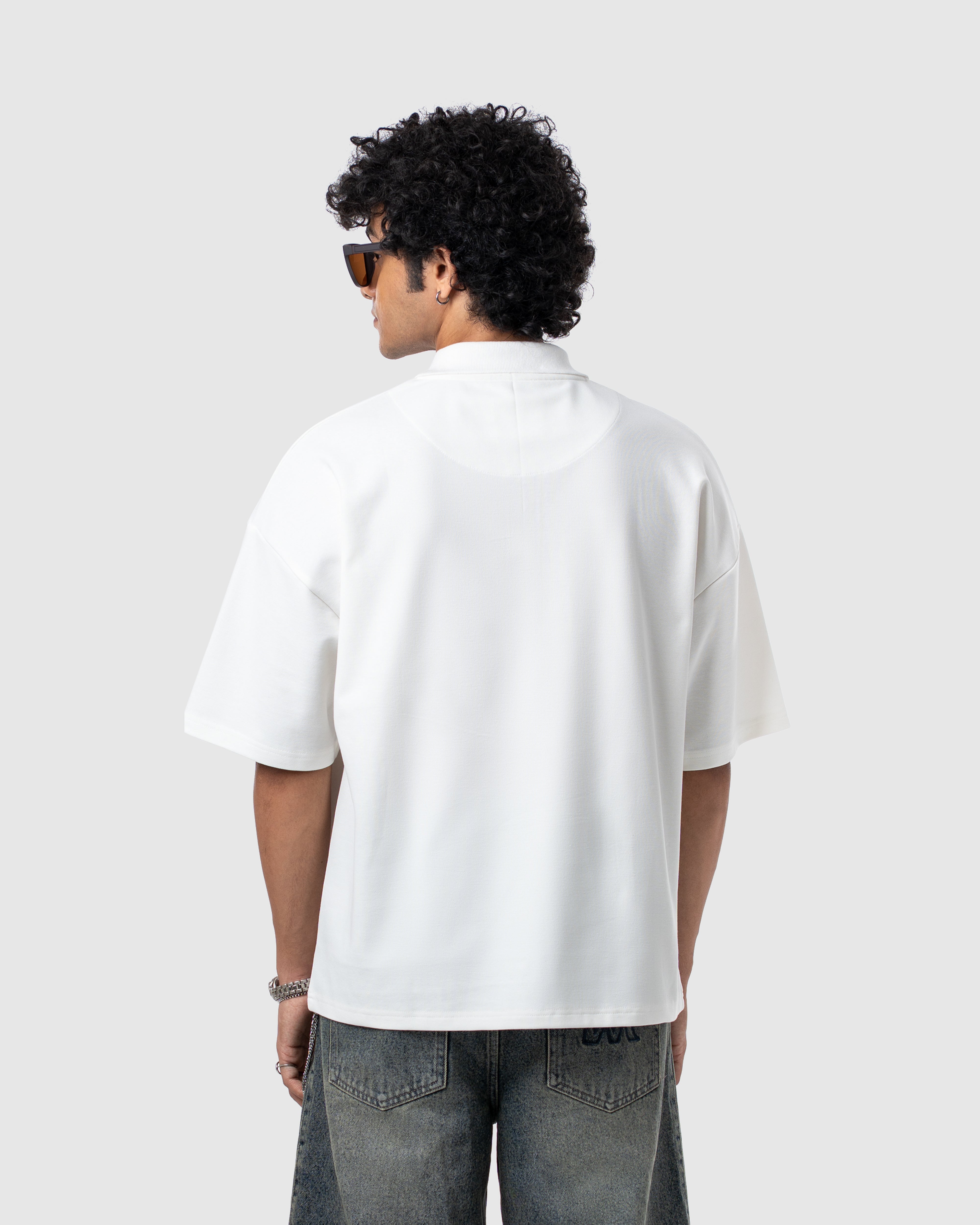 W&R Off-White Boxy Polo