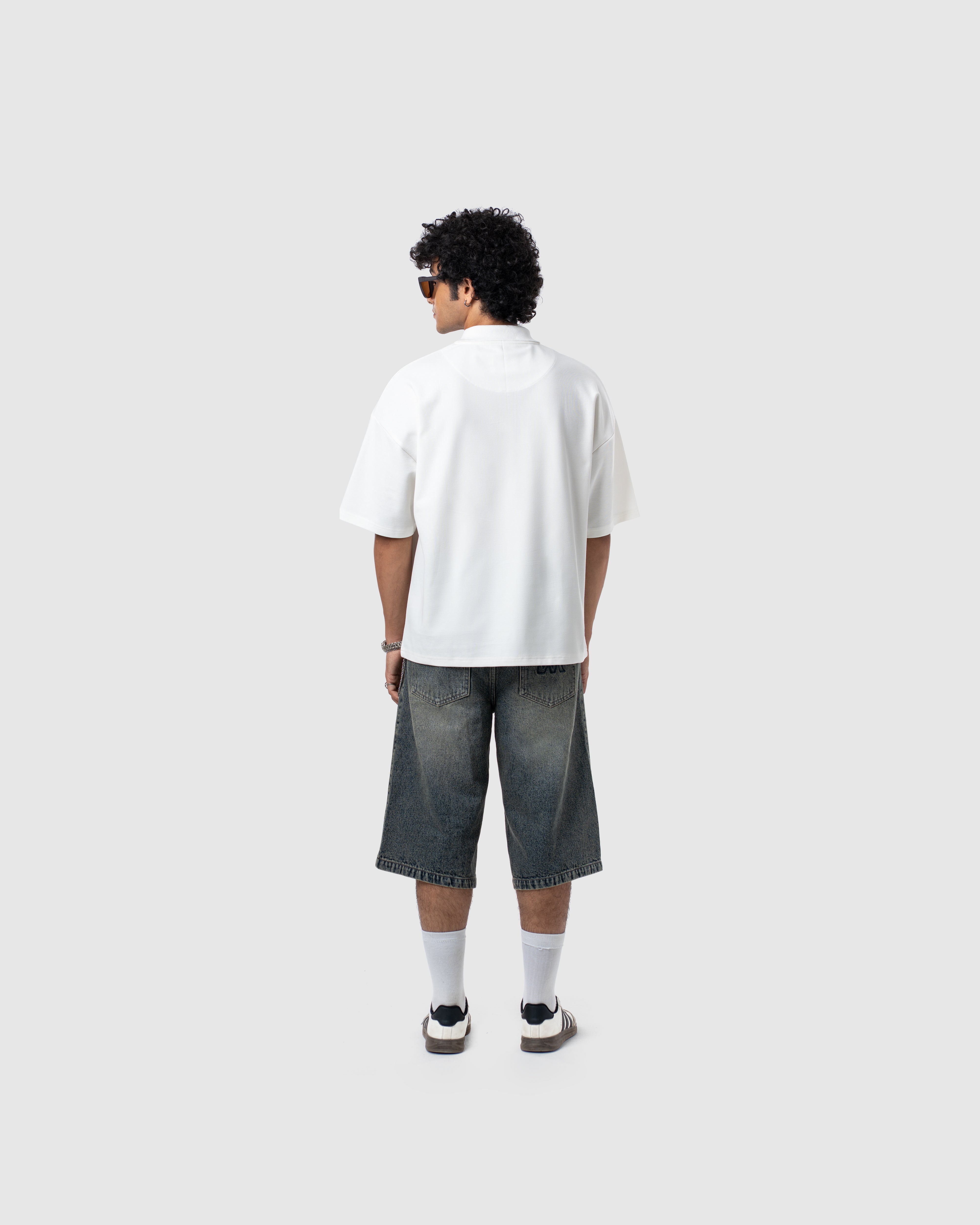 W&R Off-White Boxy Polo