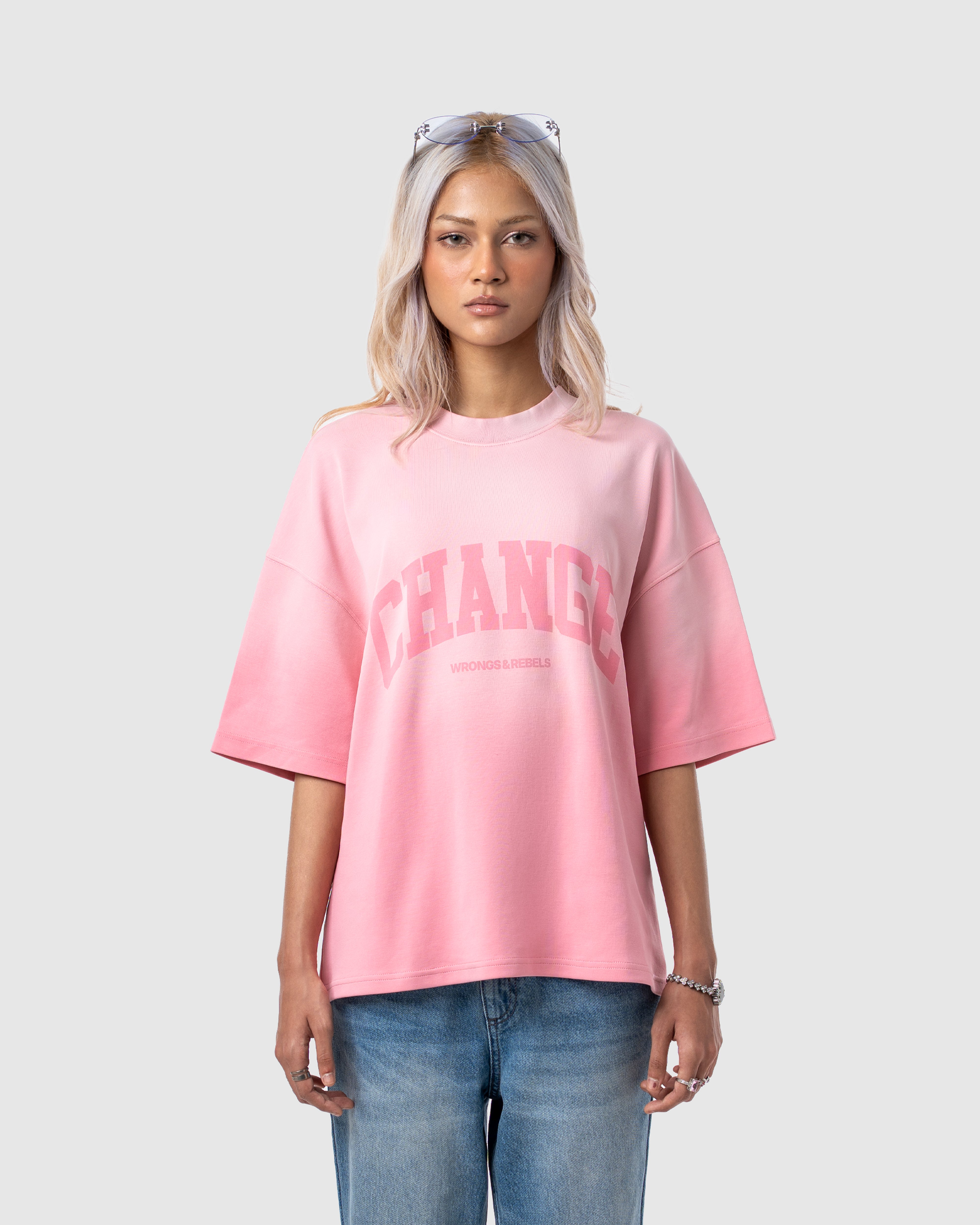 W&R October Pink Boxy T-Shirt