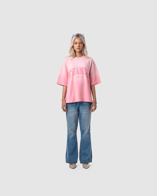 W&R October Pink Boxy T-Shirt