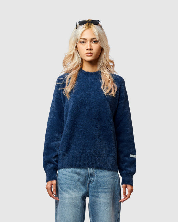 W&R Navy Cat Feather Sweater