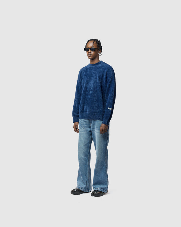 W&R Navy Cat Feather Sweater