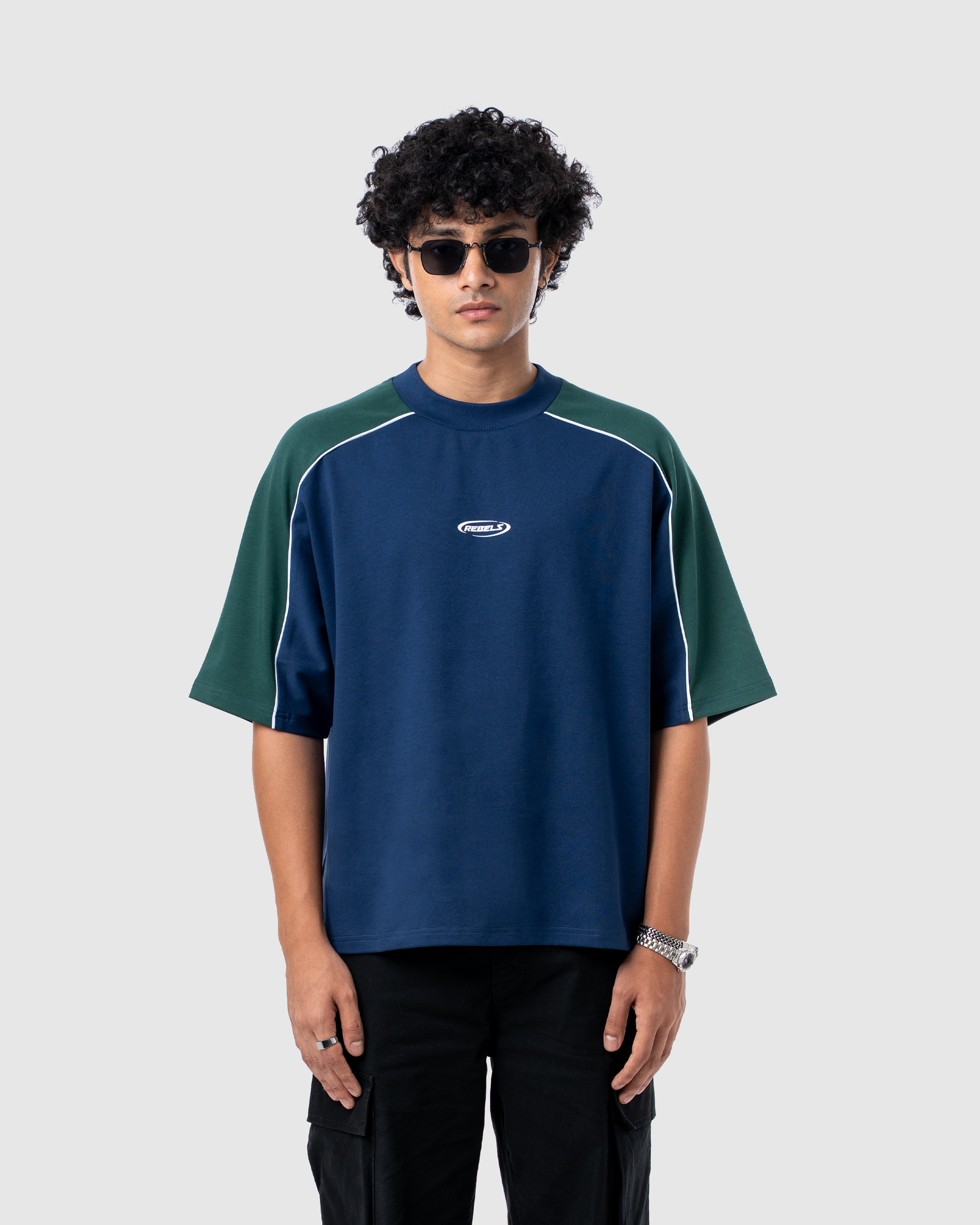 W&R Blue Old School Boxy T-Shirt