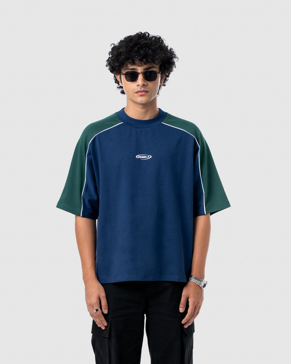 W&R Blue Old School Boxy T-Shirt