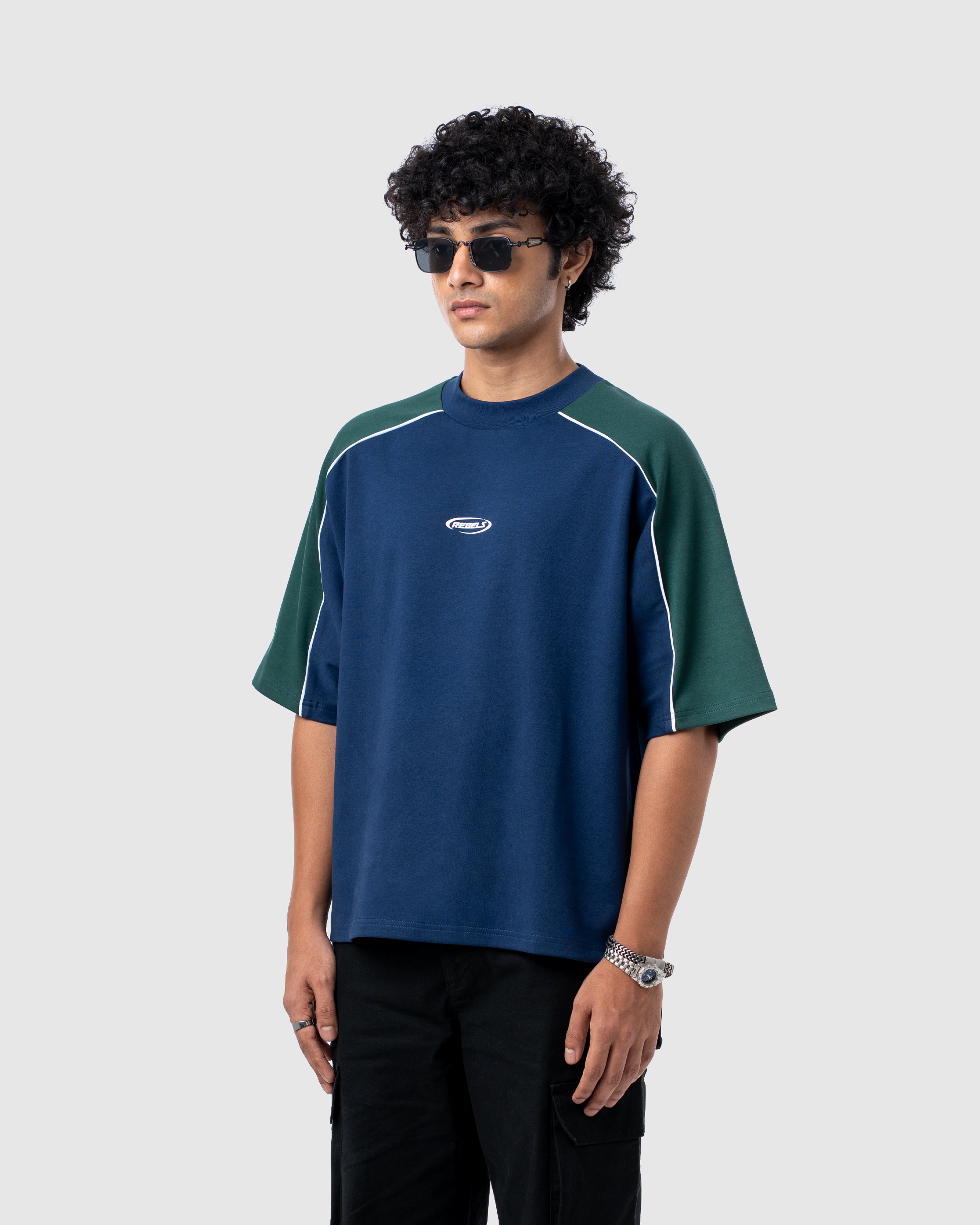 W&R Blue Old School Boxy T-Shirt