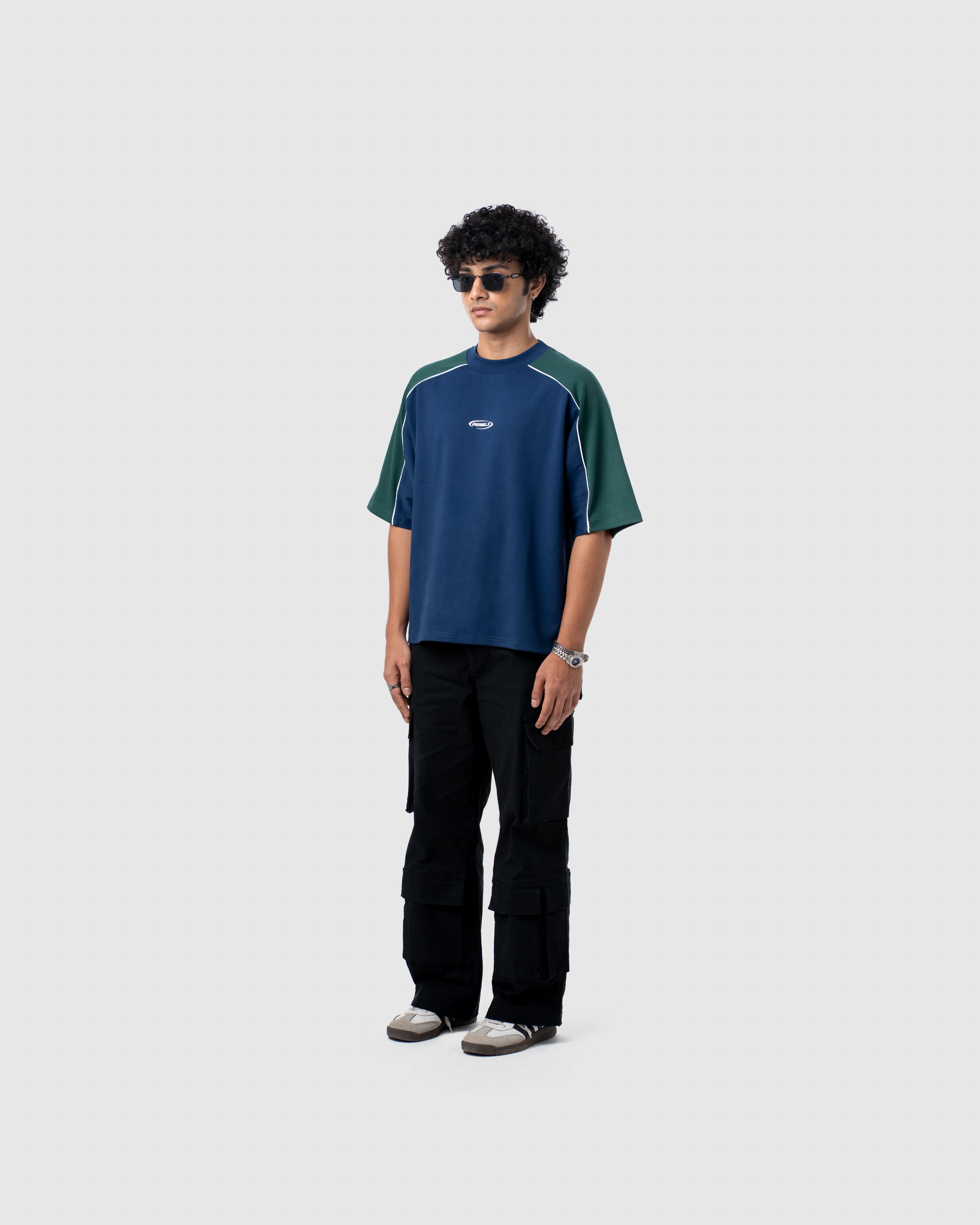 W&R Blue Old School Boxy T-Shirt