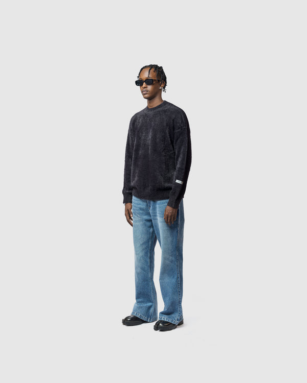W&R Black Cat Feather Sweater