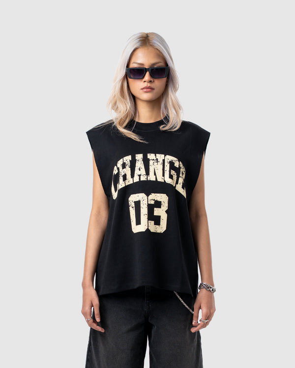 W&R Hoop Black Tank