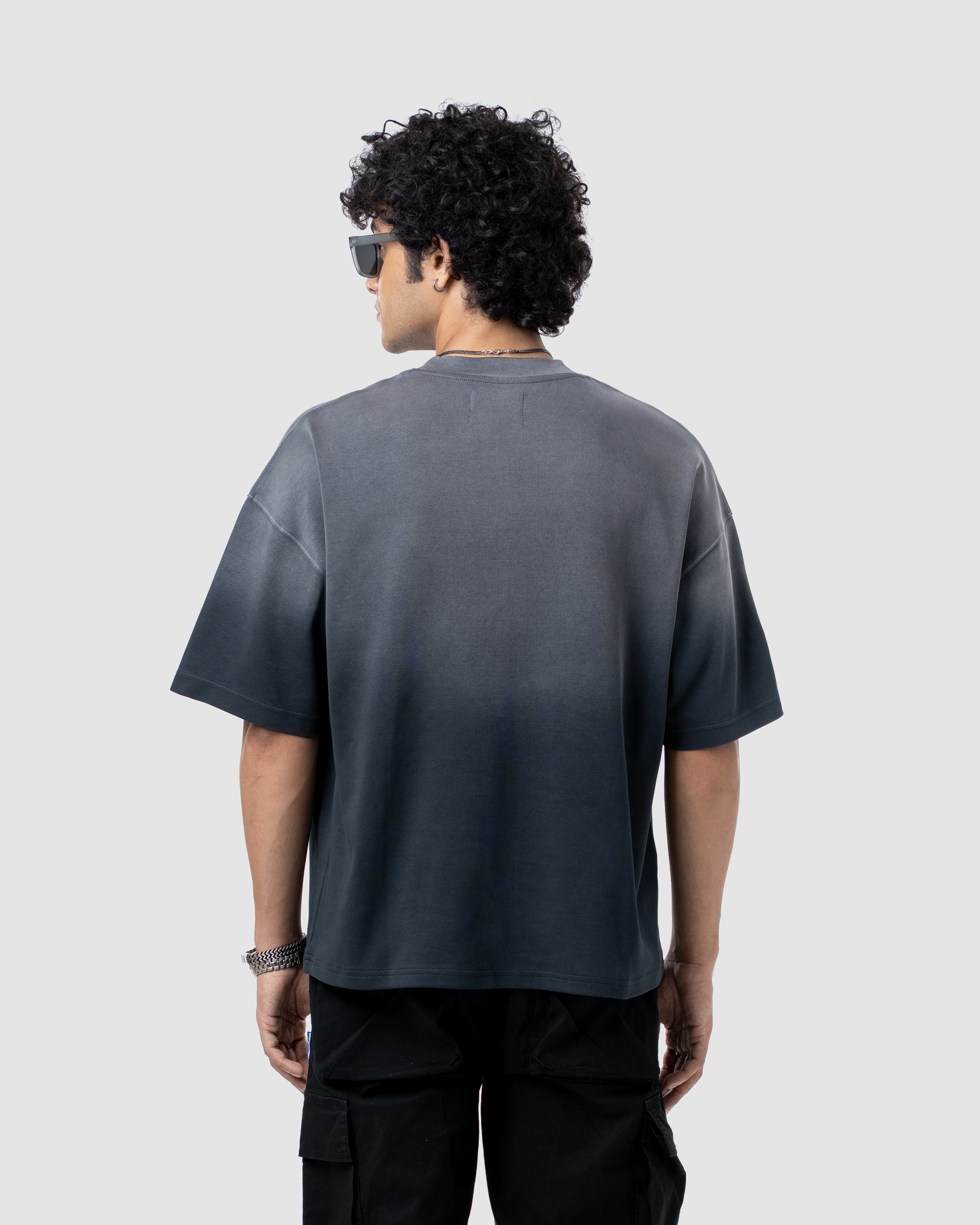 W&R Pencil Black Boxy T-Shirt