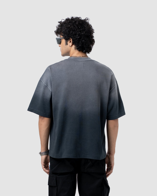 W&R Pencil Black Boxy T-Shirt