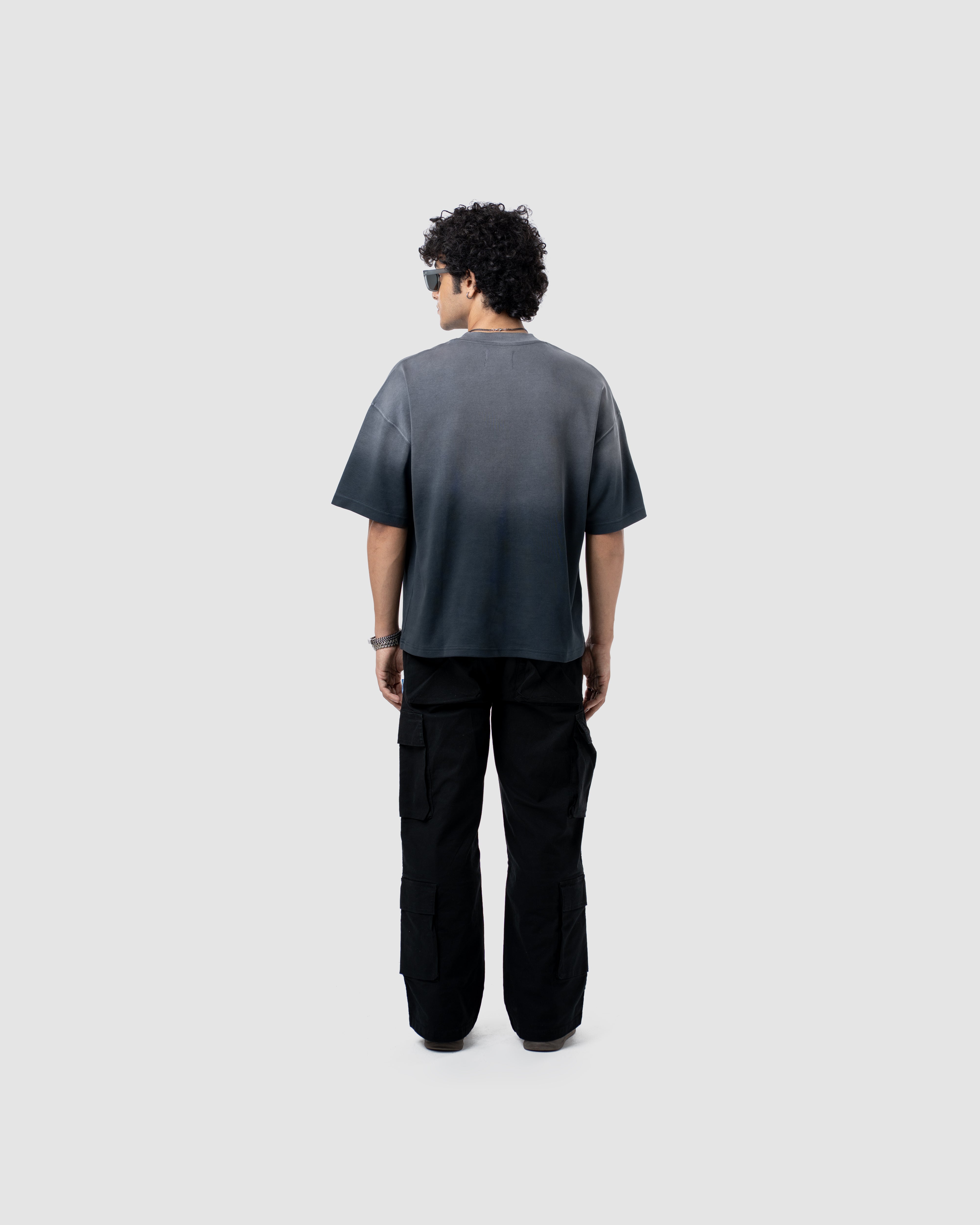 W&R Pencil Black Boxy T-Shirt