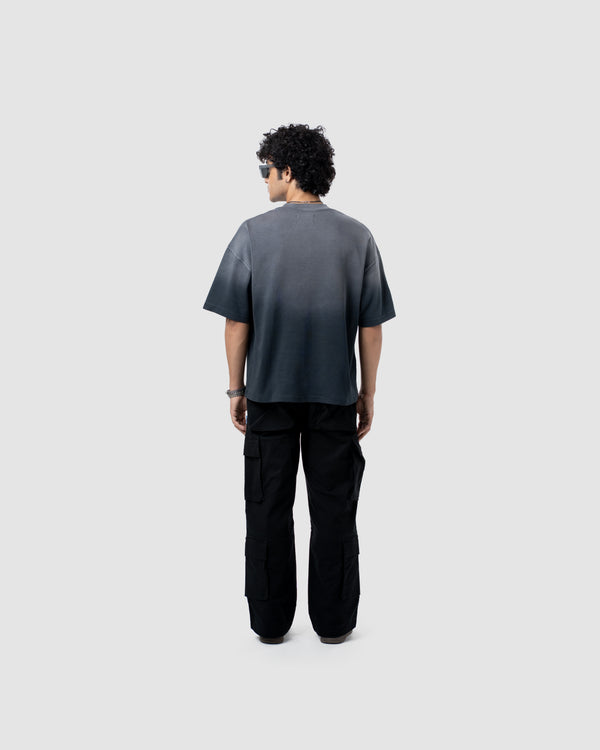 W&R Pencil Black Boxy T-Shirt