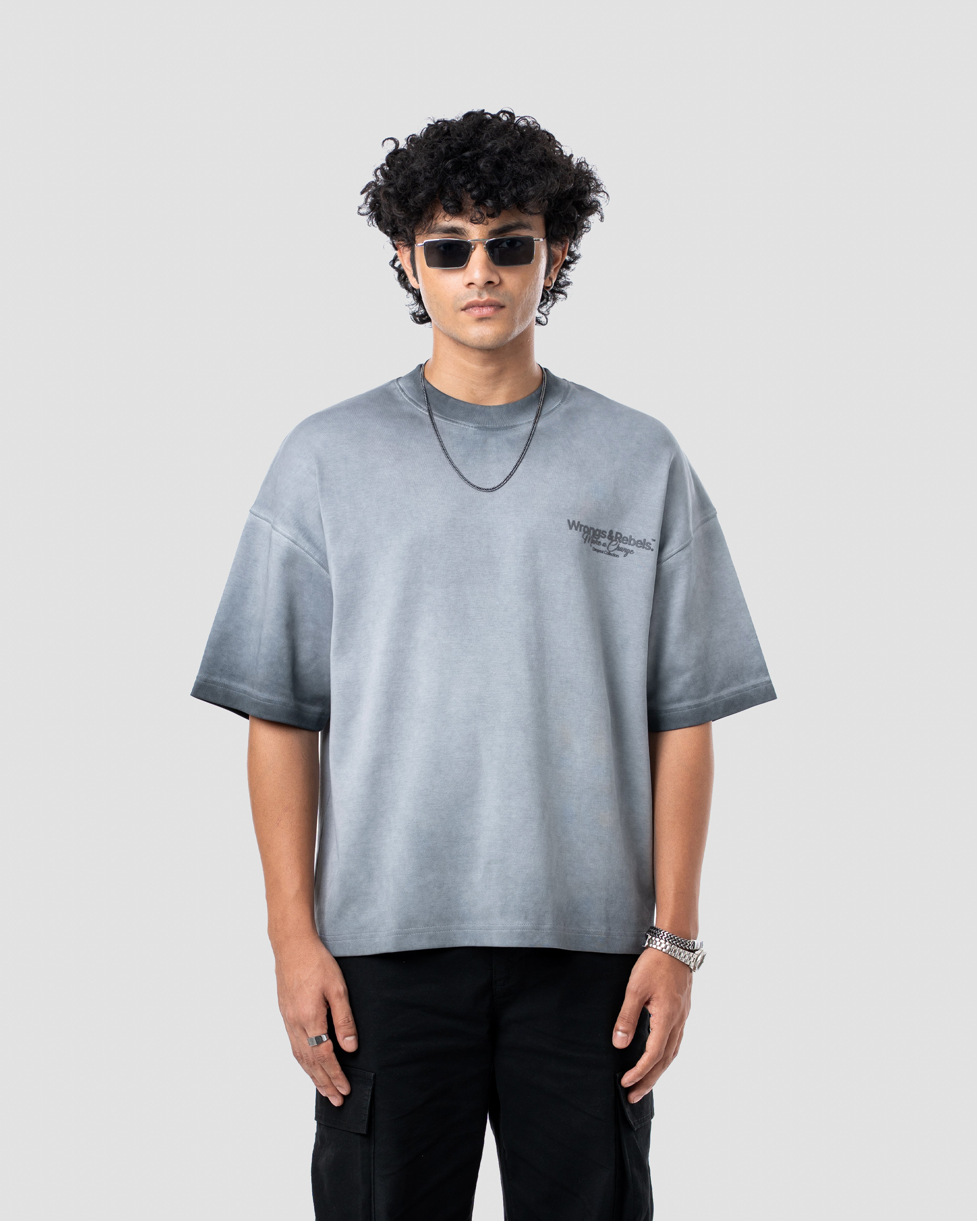W&R Storm Gray Boxy T-Shirt