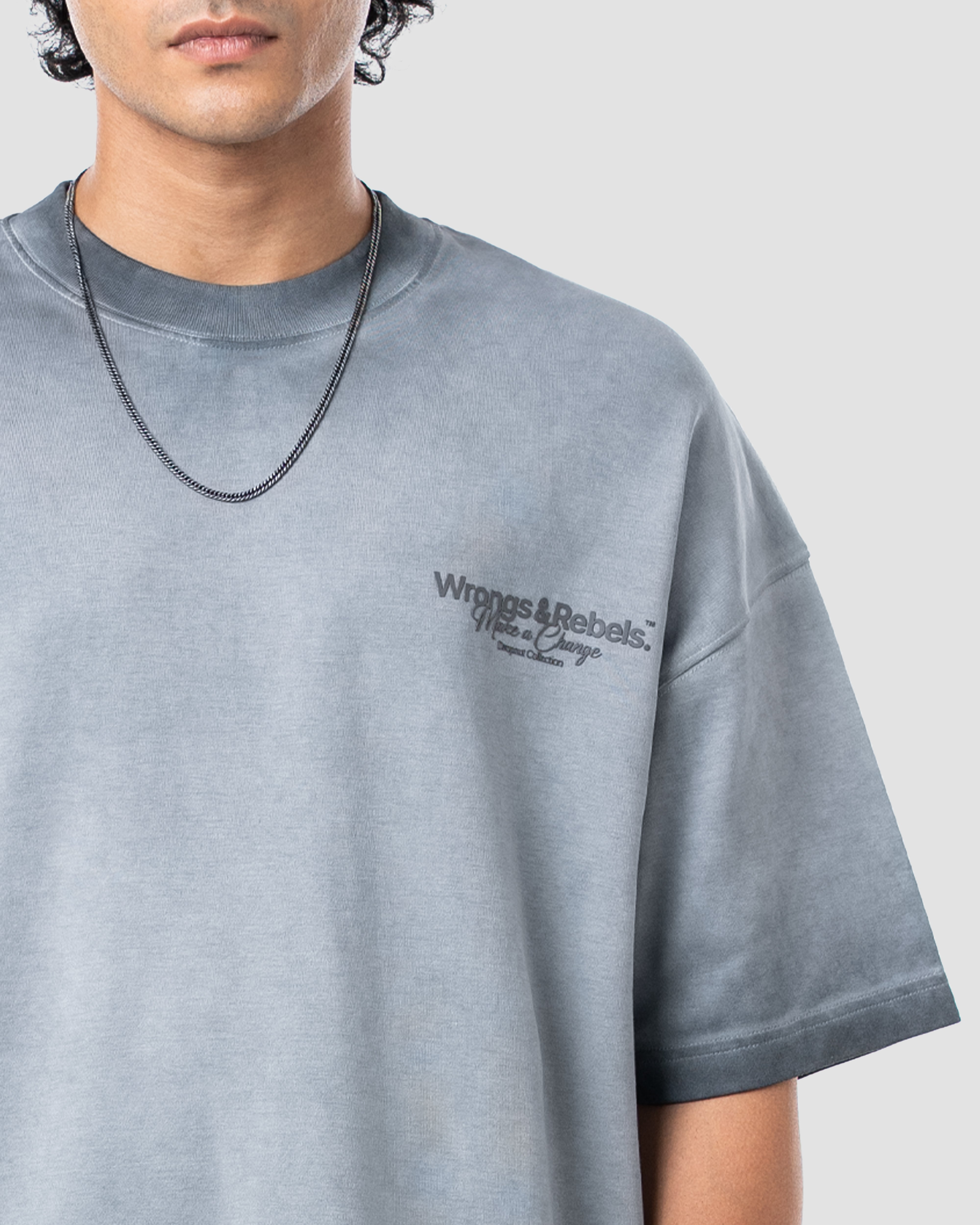 W&R Storm Gray Boxy T-Shirt