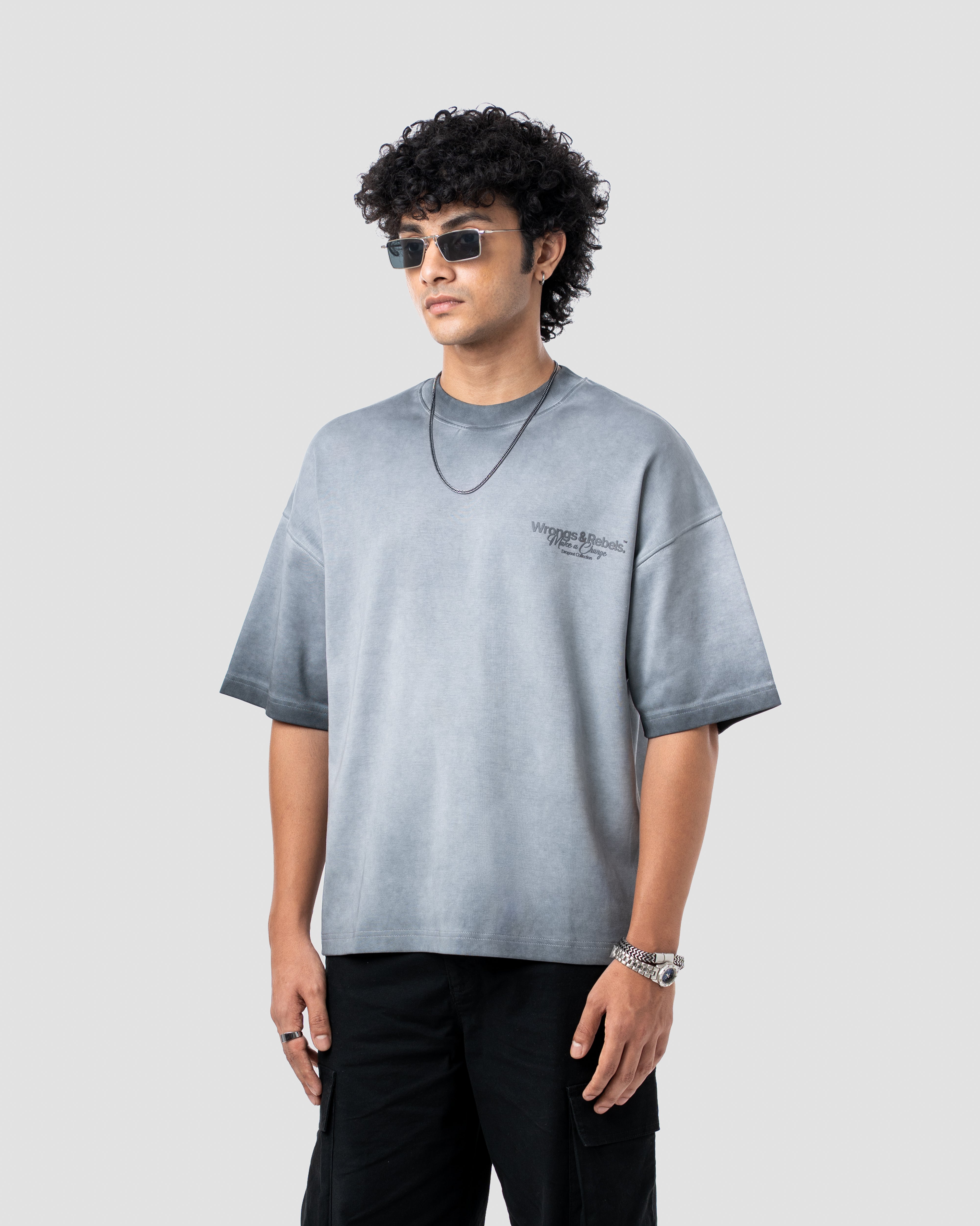 W&R Storm Gray Boxy T-Shirt